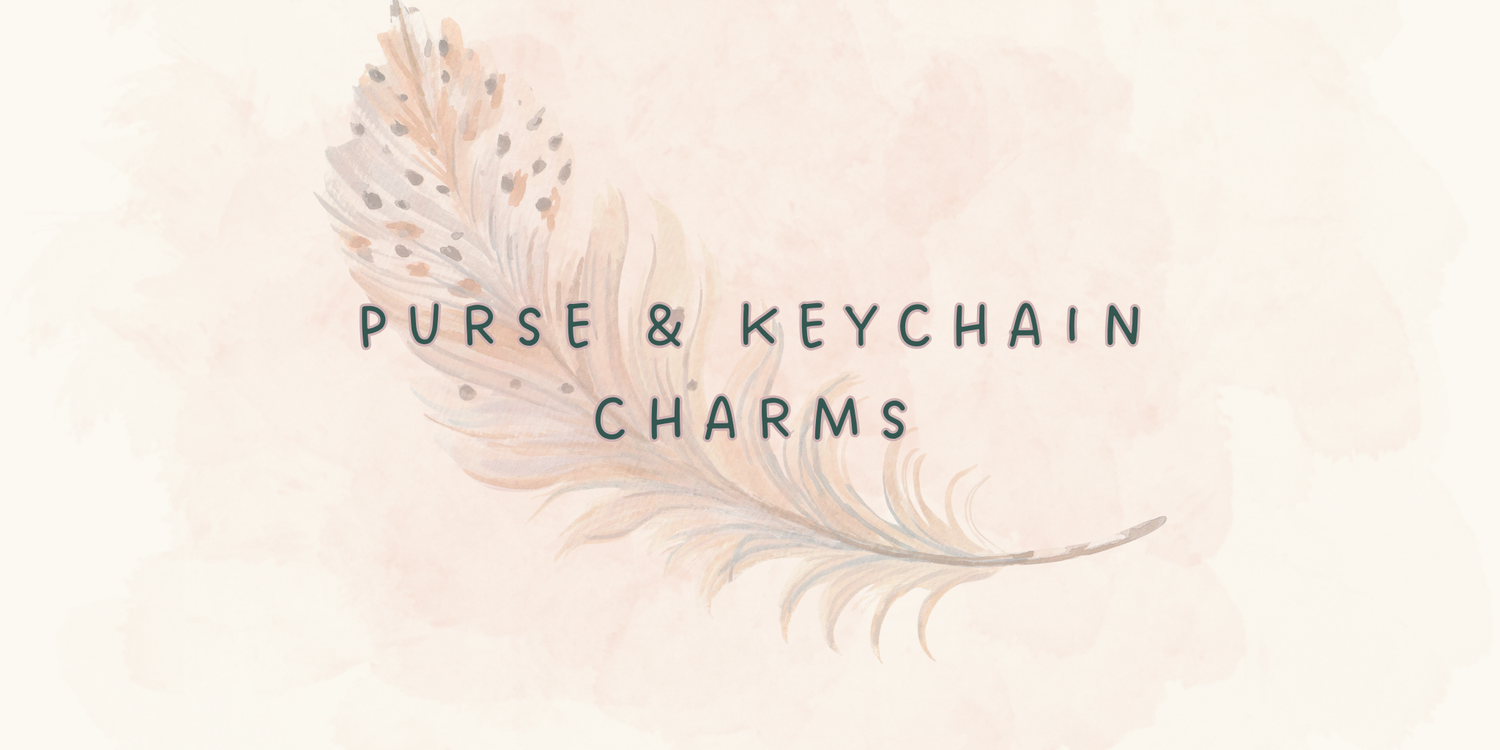 handmade purse and keychain charms for women including bag charms and zipper pulls