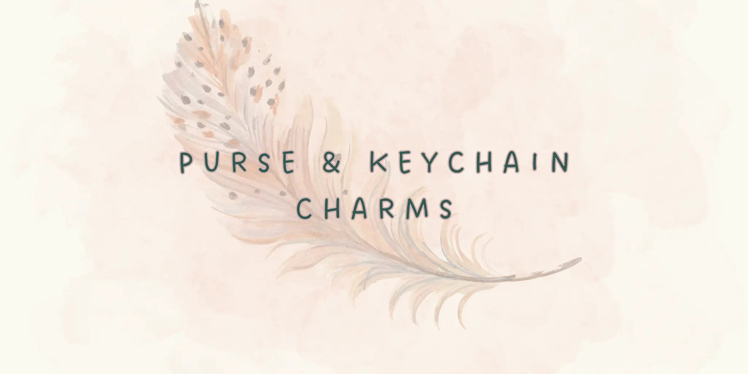 handmade purse and keychain charms for women including bag charms and zipper pulls