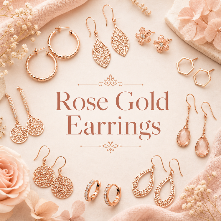 Rose Gold Earrings