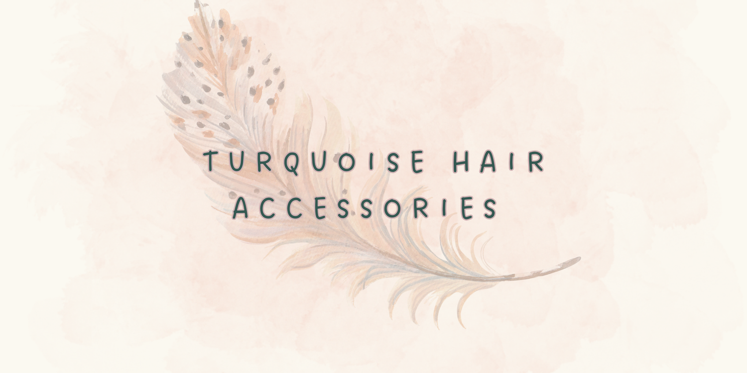 turquoise hair accessories including western and boho handmade hair pins and clips for women