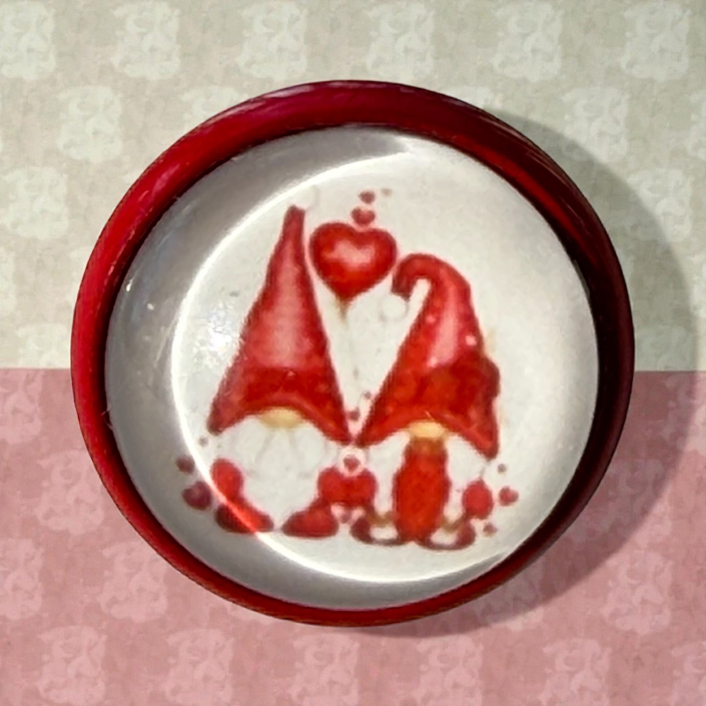 Valentine Gnome Stud Earrings – Whimsical Red Holiday Jewelry