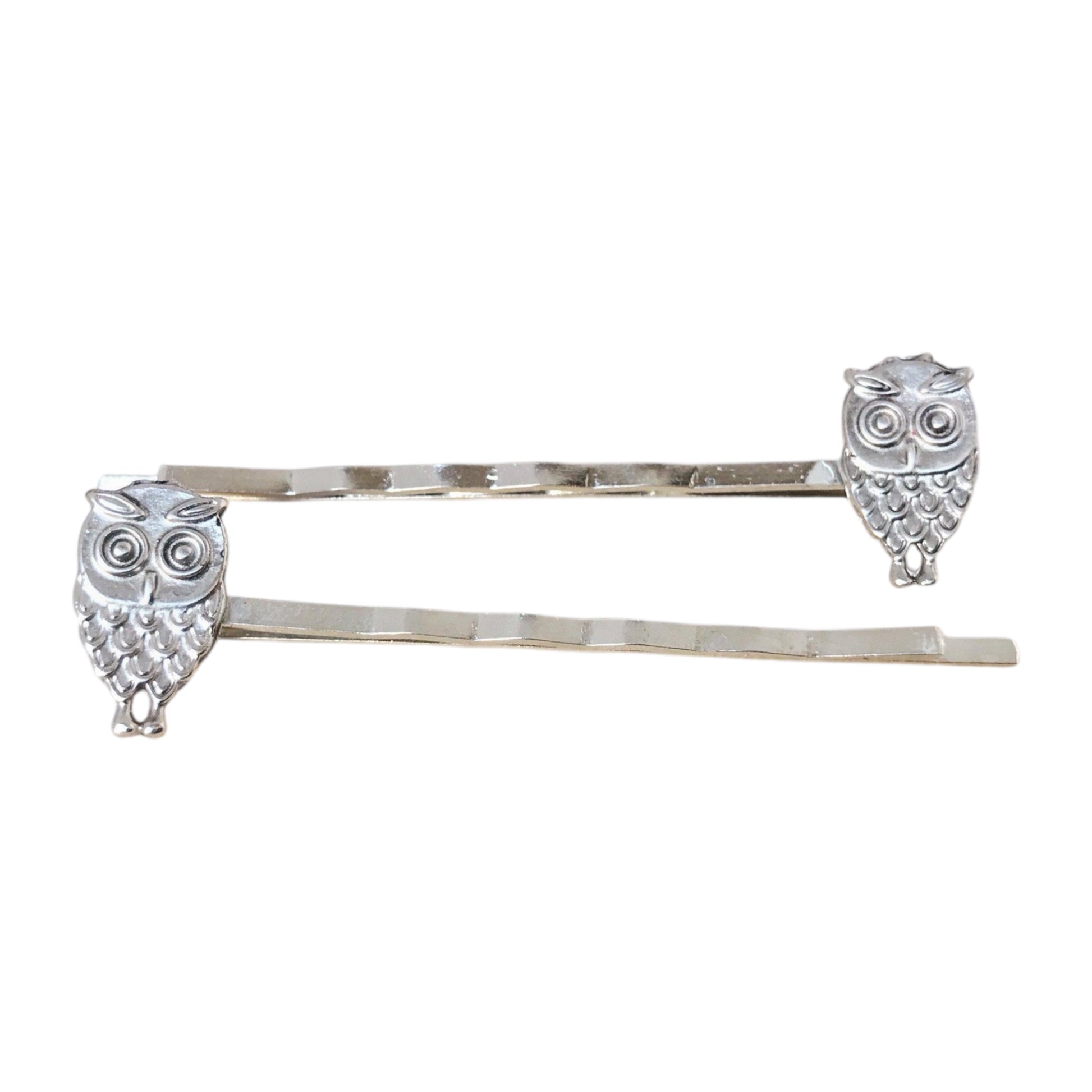 Small Silver Owl Bobby Pins: Stylish & Whimsical Accessories for Your Hair