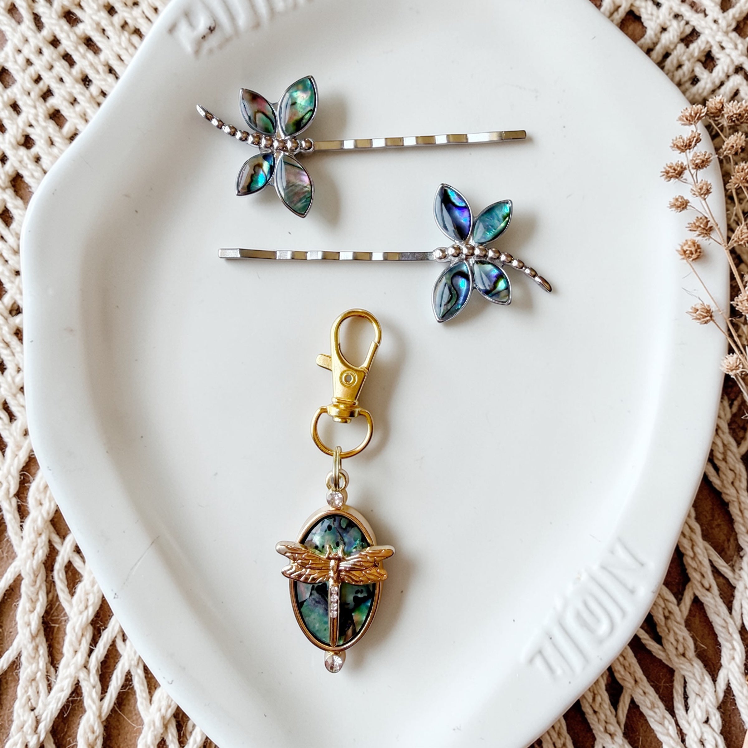 Hair Pin Dragon Fly in Colors or black ! NWT Adding Ipsy bag Baby Dragonfly Hair Prong – Avigail Adam main image 2