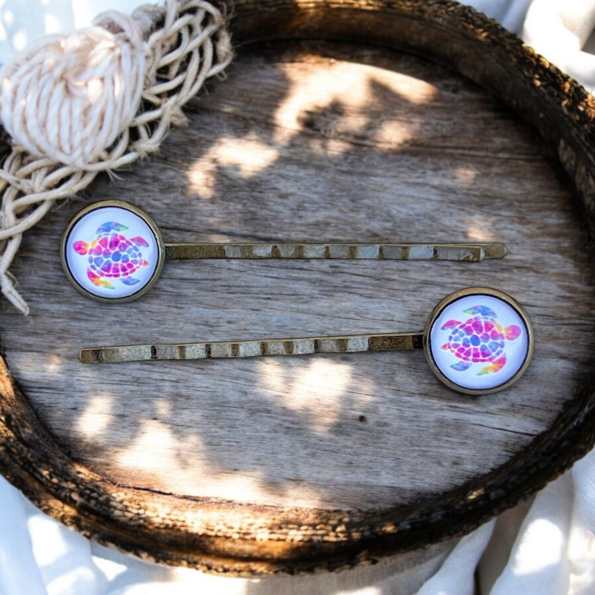 Sea Turtle Hair Pins – Set of 2 Ocean-Inspired Accessories
