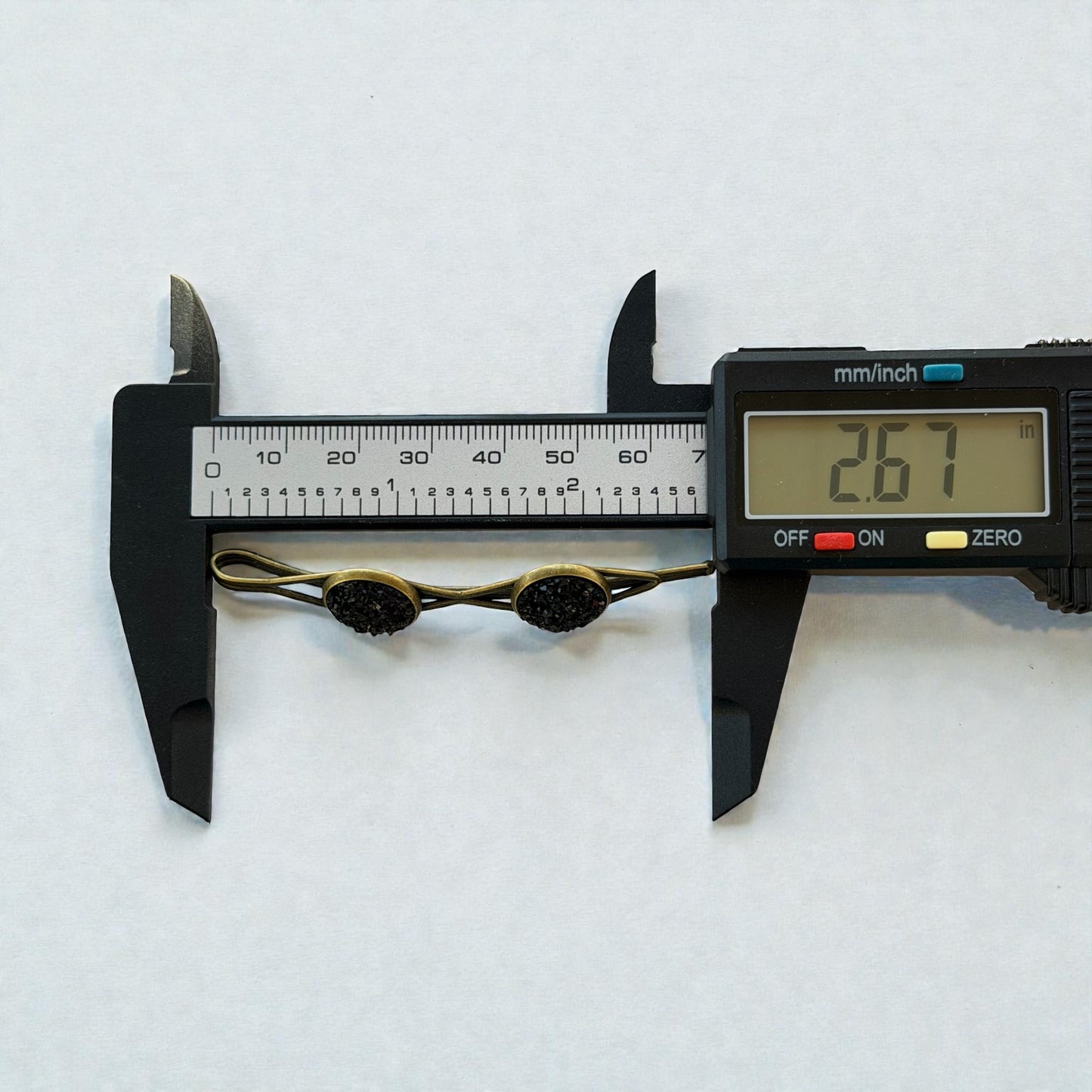 Black Druzy Hair Pins – Sparkly Bronze Bobby Pin Set for Women