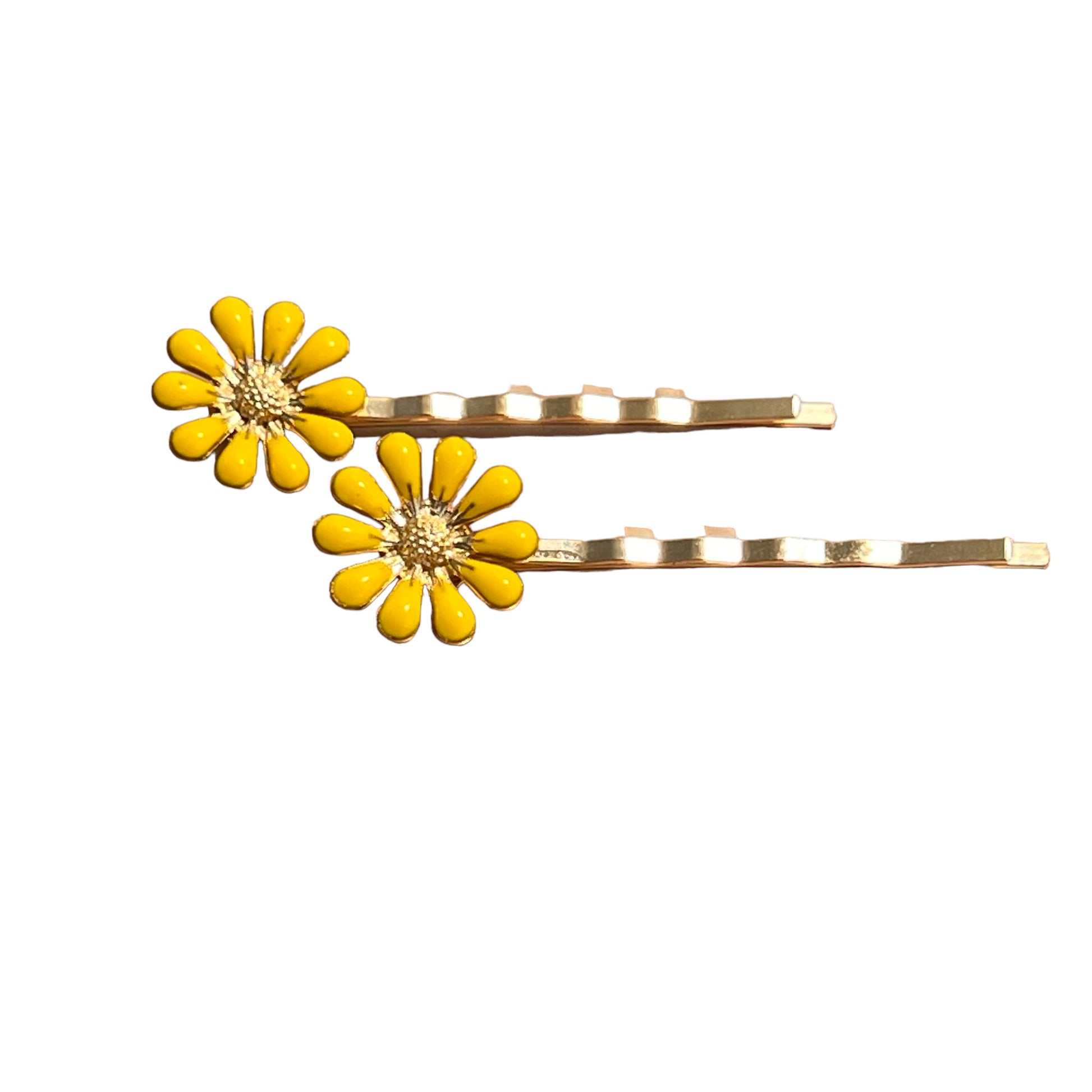 Yellow Wildflower Hair Pins – Set of 2 Cottagecore Accessories