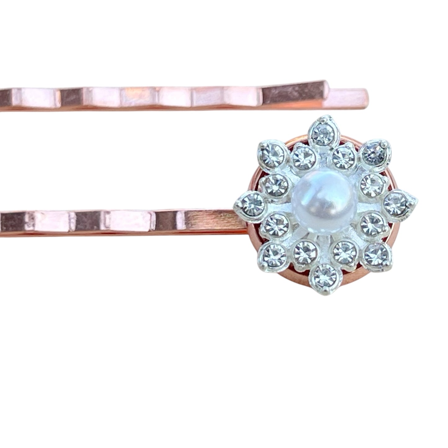 Rose Gold Hair Pins – Set of 2 Elegant Bridal Accessories