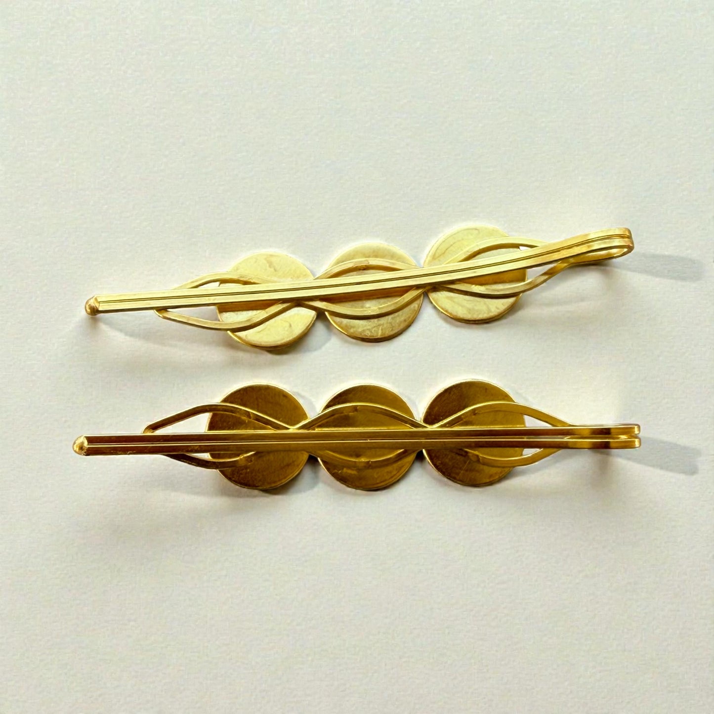 Red & Gold Glitter Hair Pins – Gold Bobby Pin Set for Women & Teens