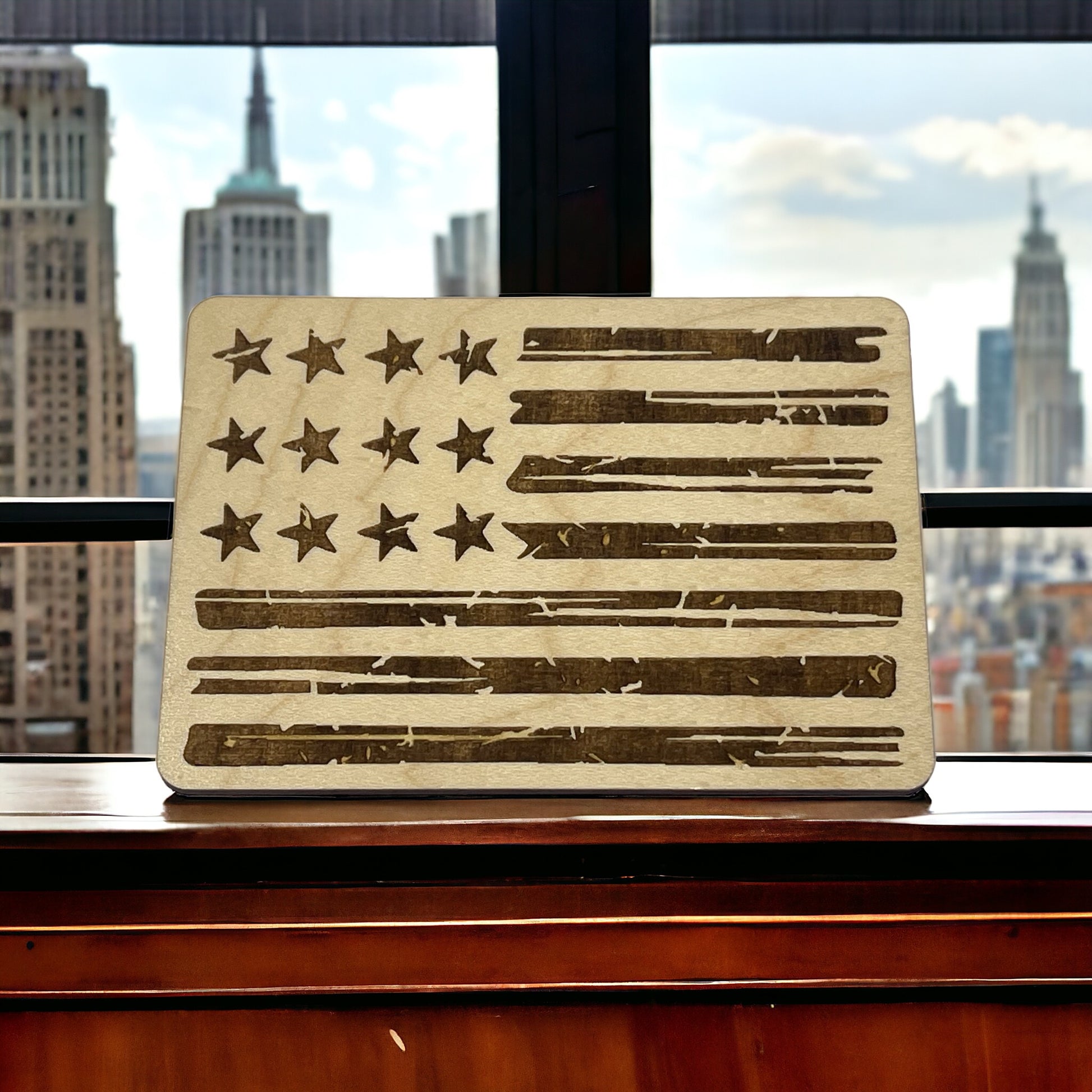 Rustic American Flag Magnet – Patriotic Farmhouse Decor