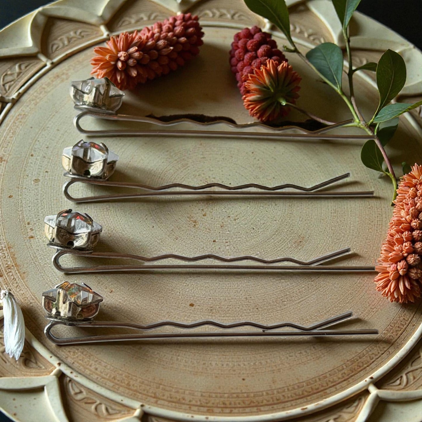 Iridescent Star Hair Pins for Women – Silver Celestial Bobby Pins