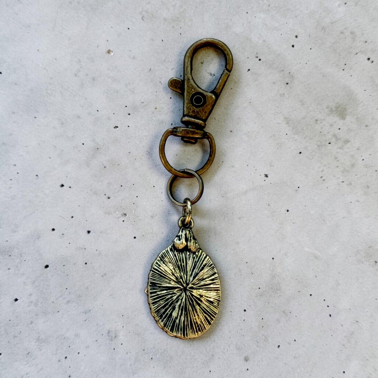 Bee Purse Charm – Blue Rhinestone Bee Keychain Charm