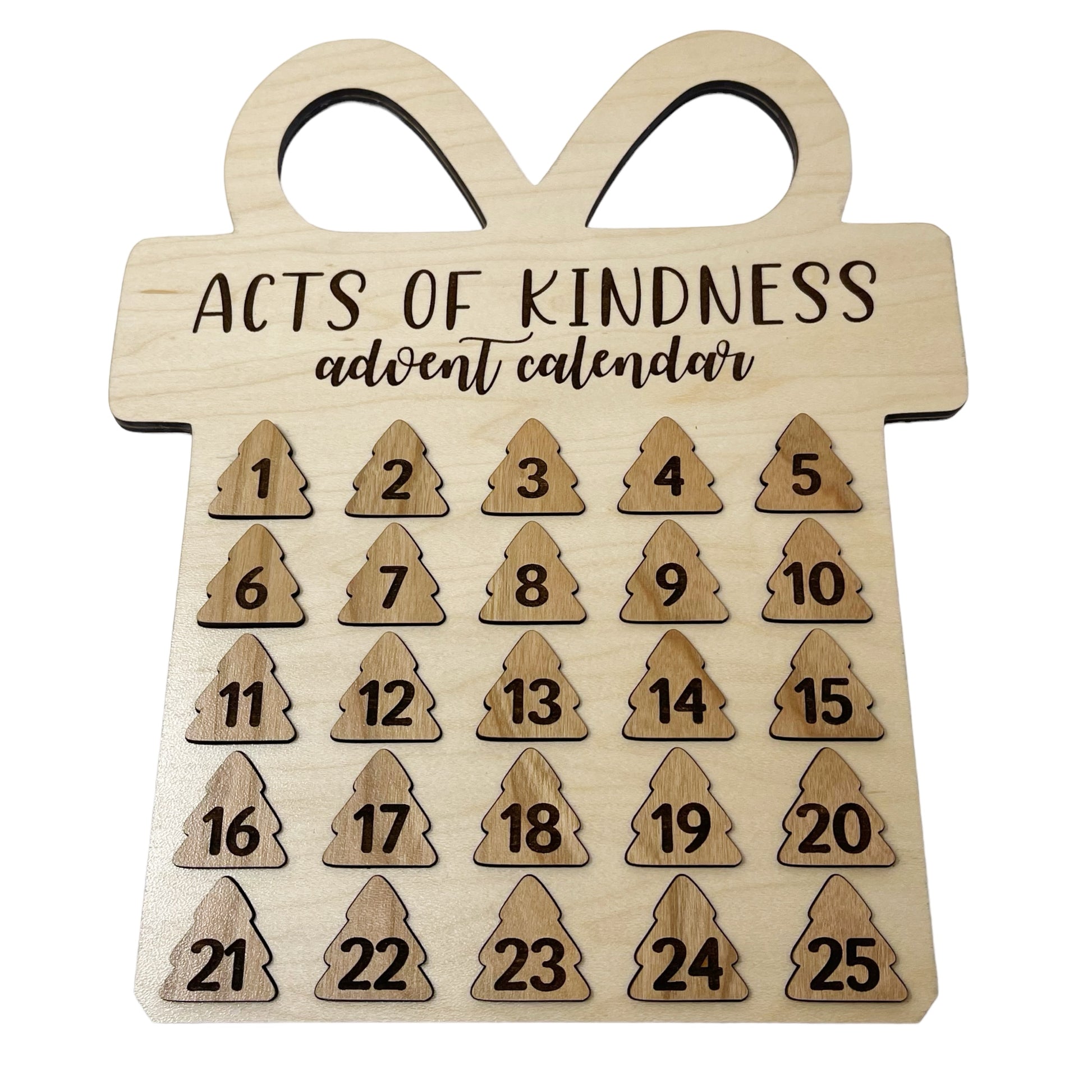 Christmas Advent Calendars - Acts of Kindness Countdown Calendar, Christmas Activities for Families, Activity Calendar, Kids Advent Calendar