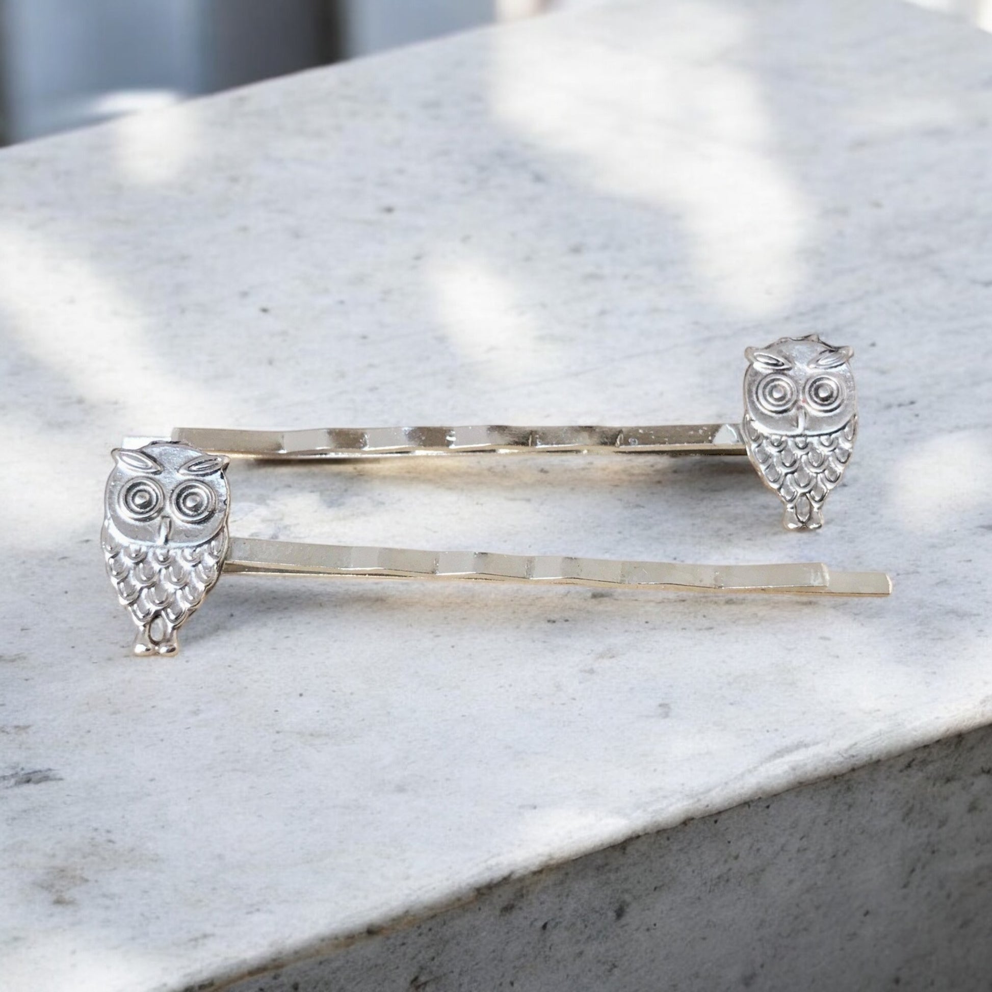 Small Silver Owl Bobby Pins: Stylish & Whimsical Accessories for Your Hair