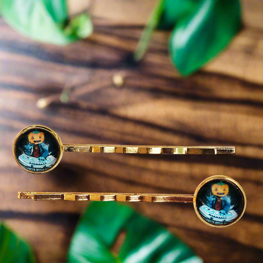 Halloween Pumpkin Head Monster Hair Pins