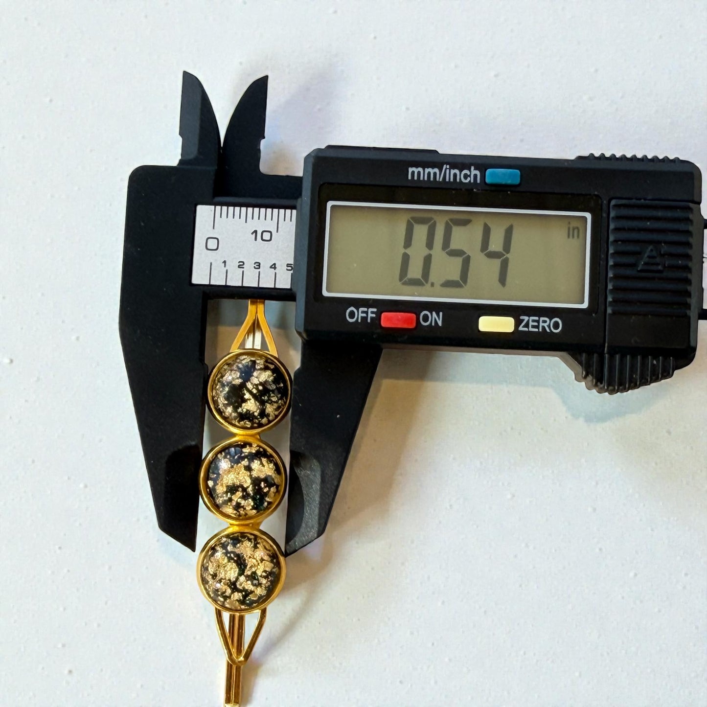 Black & Gold Foil Hair Pins – Handmade Glam Bobby Pin Set for Women