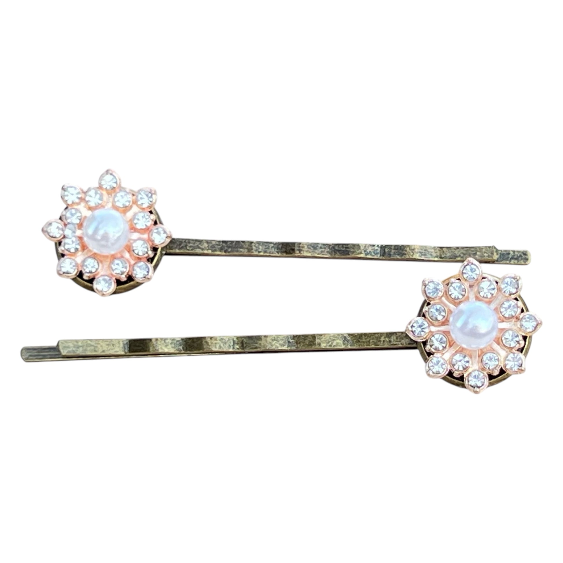 Antique Bronze Hair Pins – Set of 2 Vintage Bridal Accessories