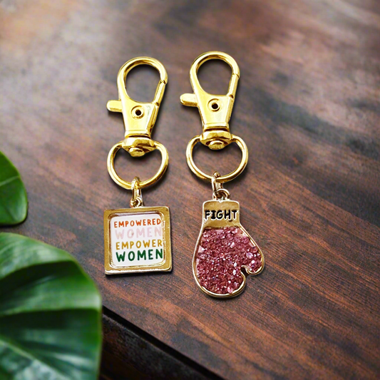 Feminist Awareness Keychain Purse Charm - Empowering & Supportive Jewelry