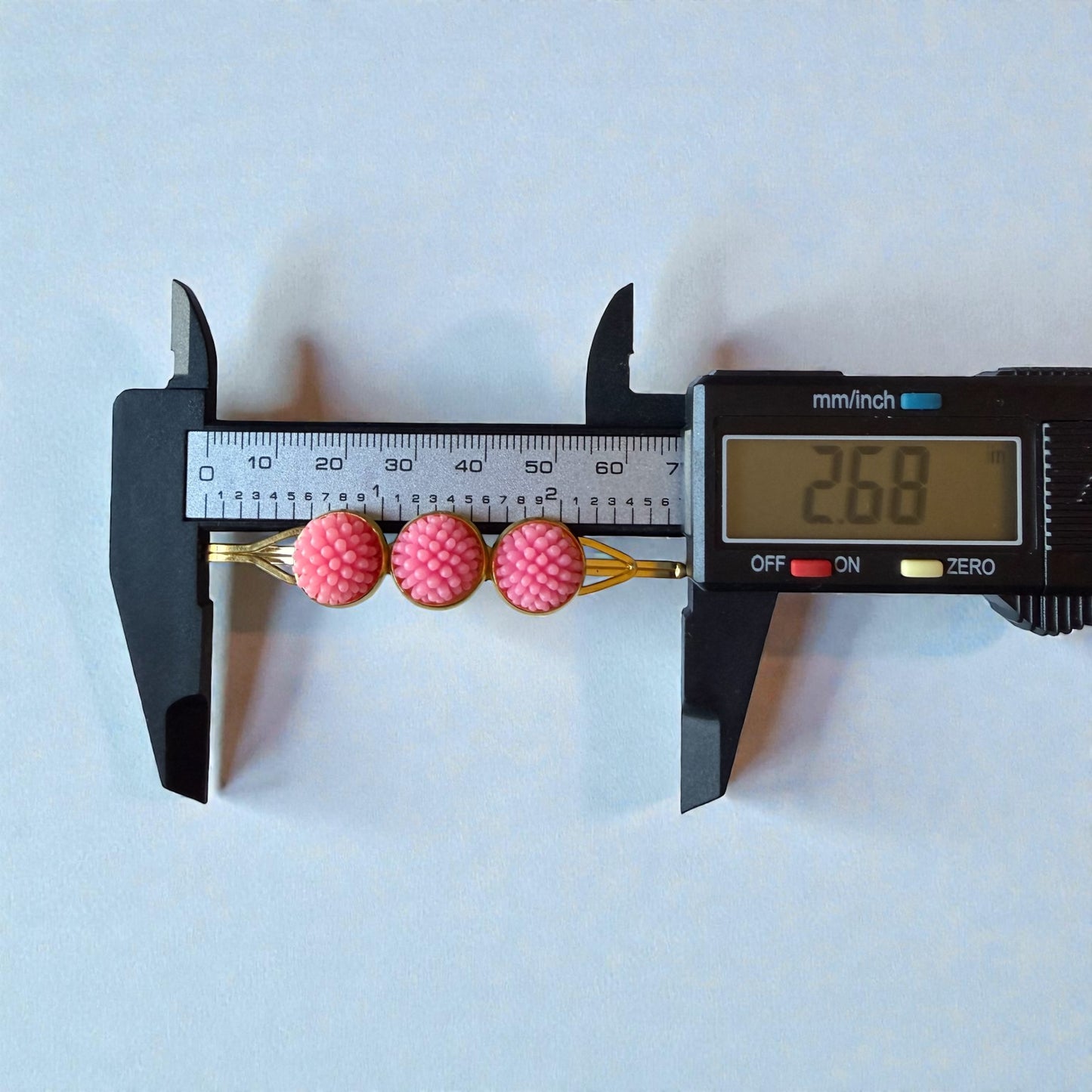 Pastel Pom Pom Flower Hair Pins – Pink Mint Peach Gold Bobby Pins