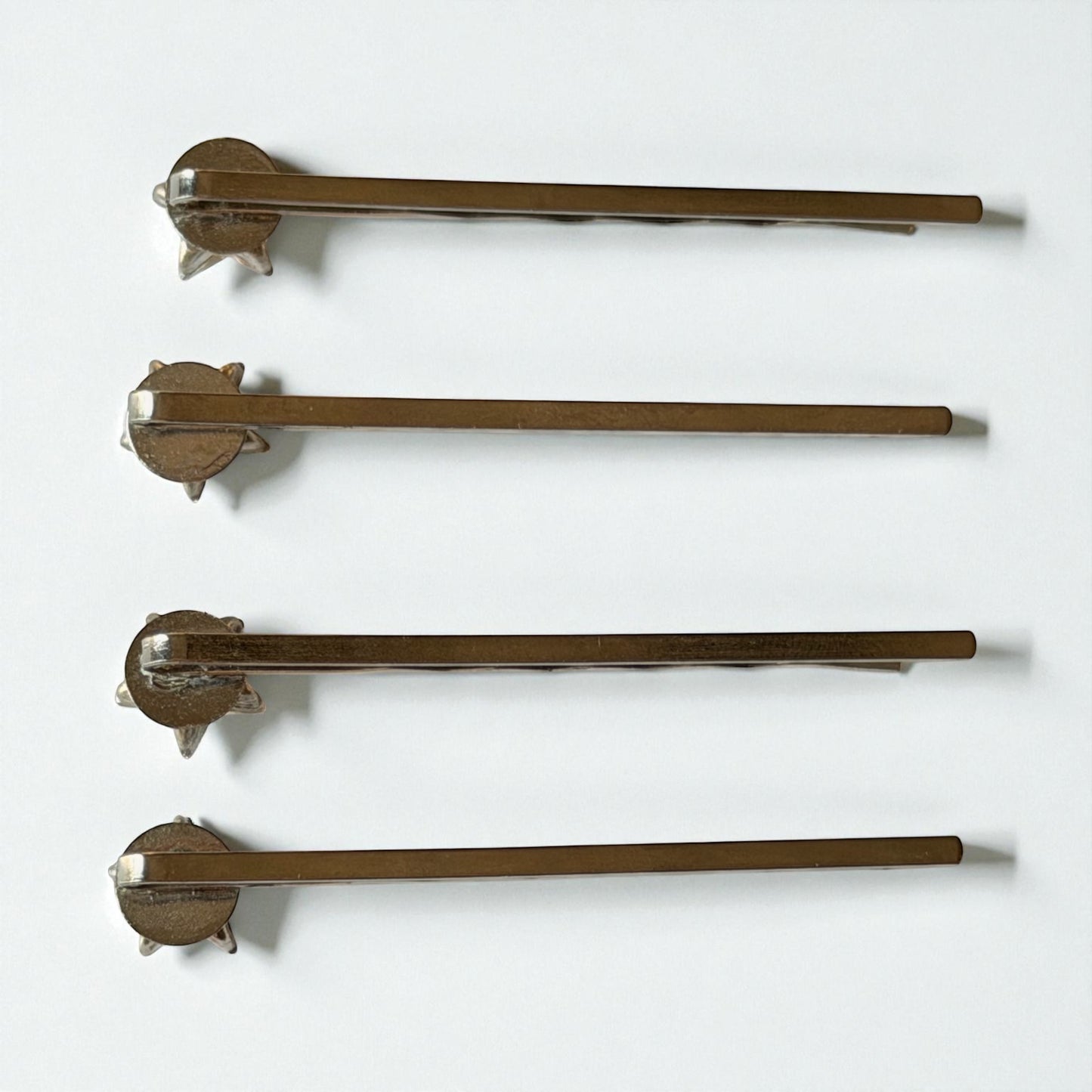 Iridescent Star Hair Pins for Women – Silver Celestial Bobby Pins