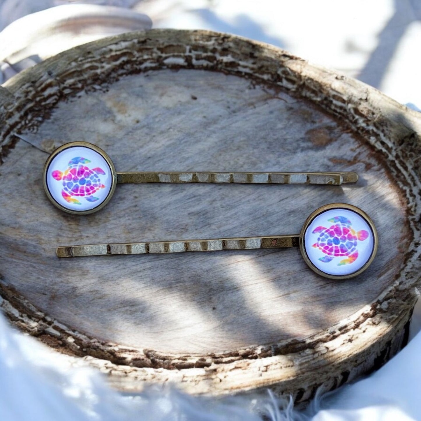 Sea Turtle Hair Pins – Set of 2 Ocean-Inspired Accessories