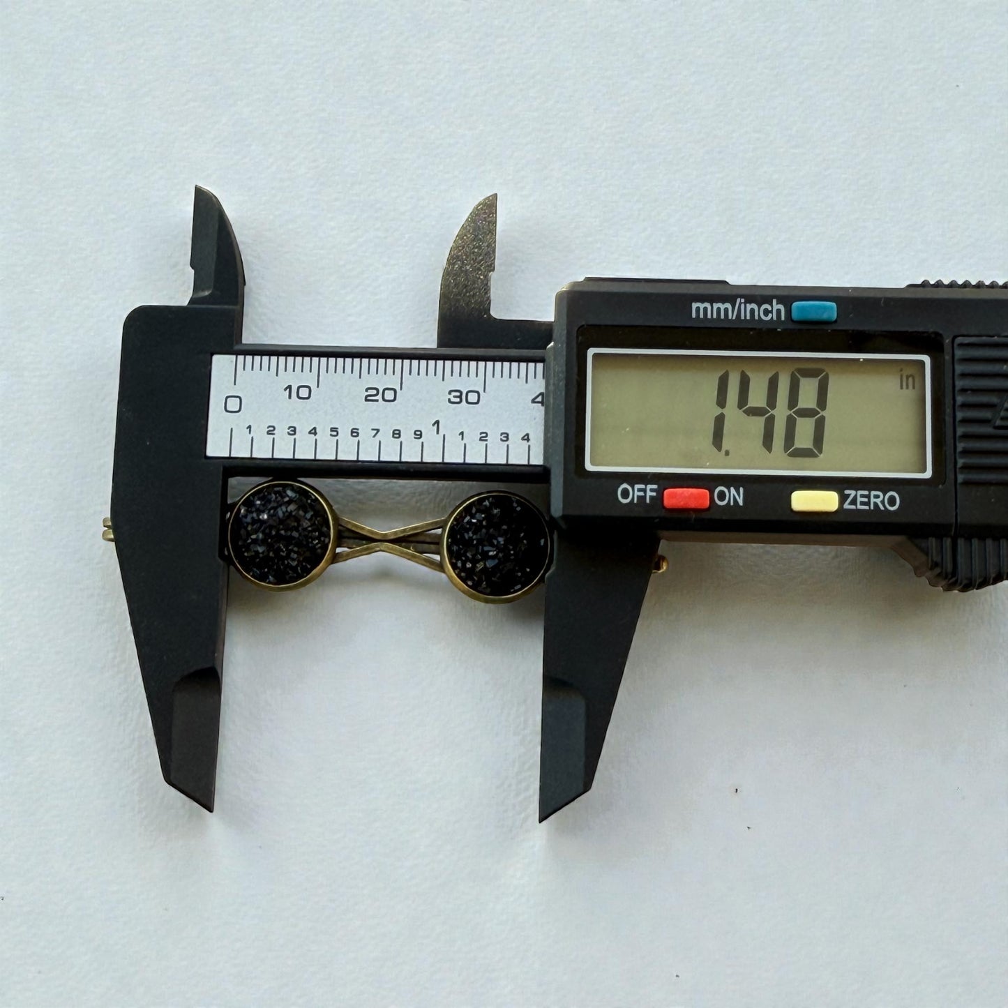 Black Druzy Hair Pins – Sparkly Bronze Bobby Pin Set for Women