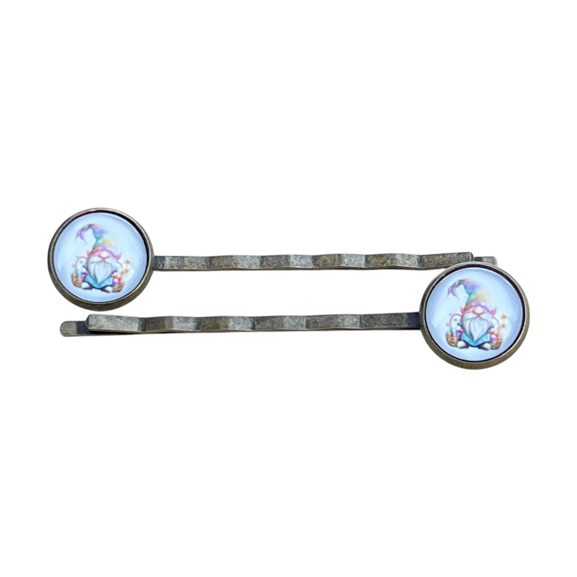 Easter Bunny Gnome Hair Pins – Set of 2 Spring Hair Clips