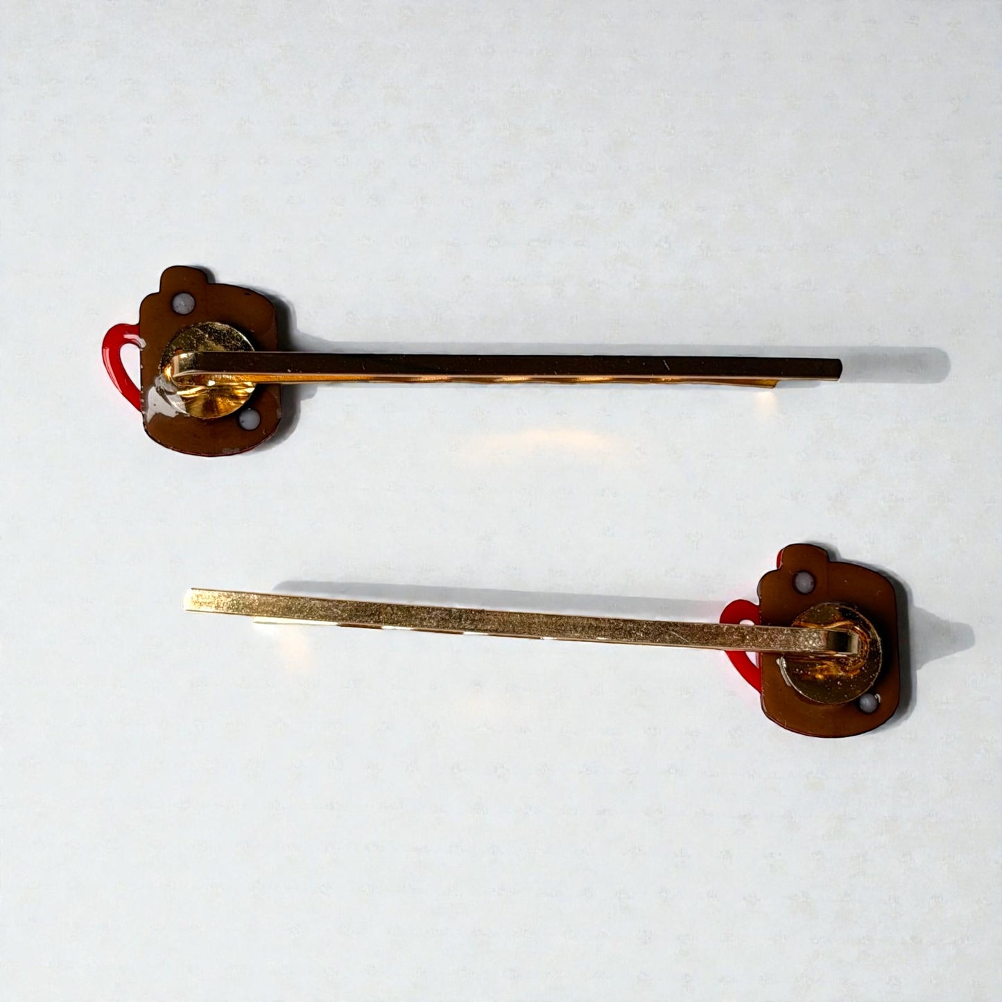 Hot Cocoa Heart Hair Pins – Cute Coffee Mug Bobby Pin Set for Women