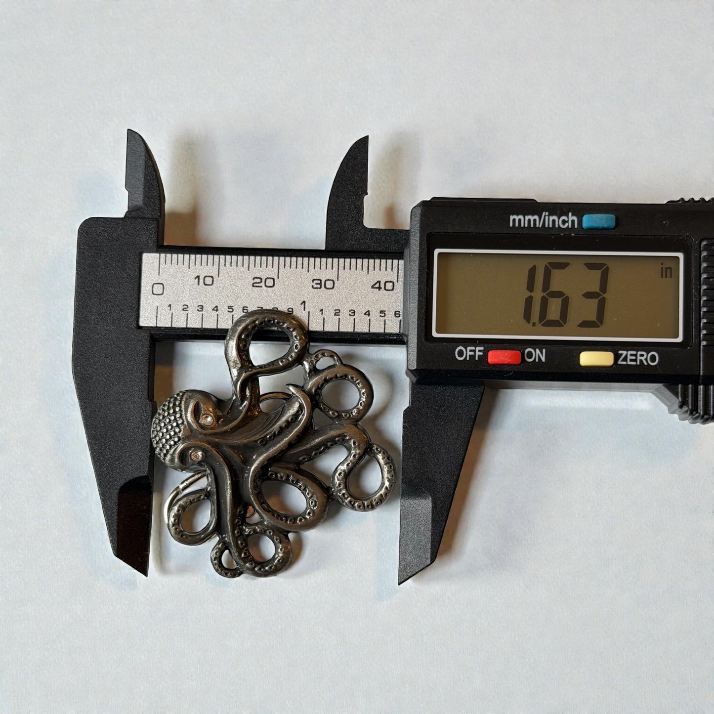 Silver Octopus Purse Charm – Coastal Nautical Bag Accessory