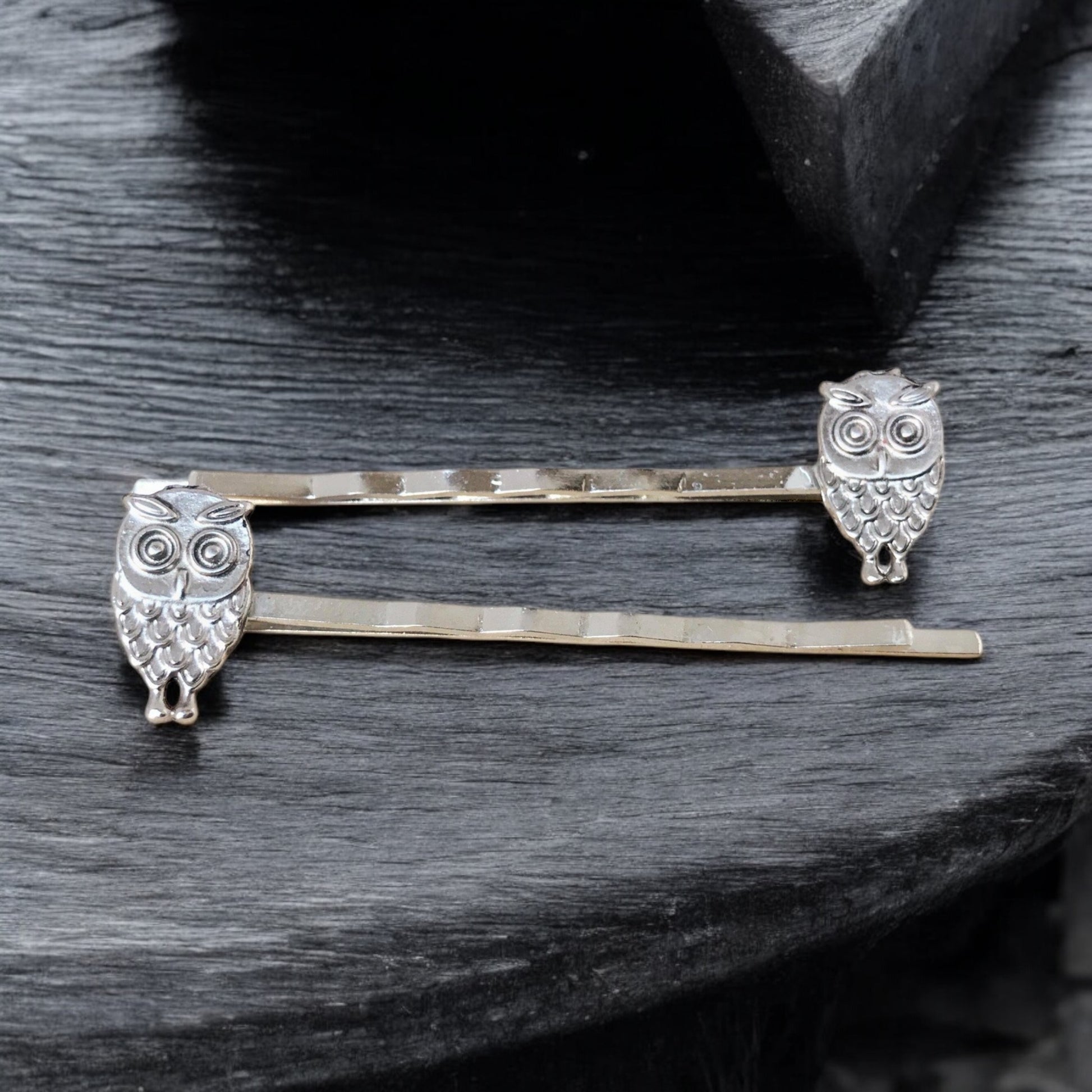 Small Silver Owl Bobby Pins: Stylish & Whimsical Accessories for Your Hair