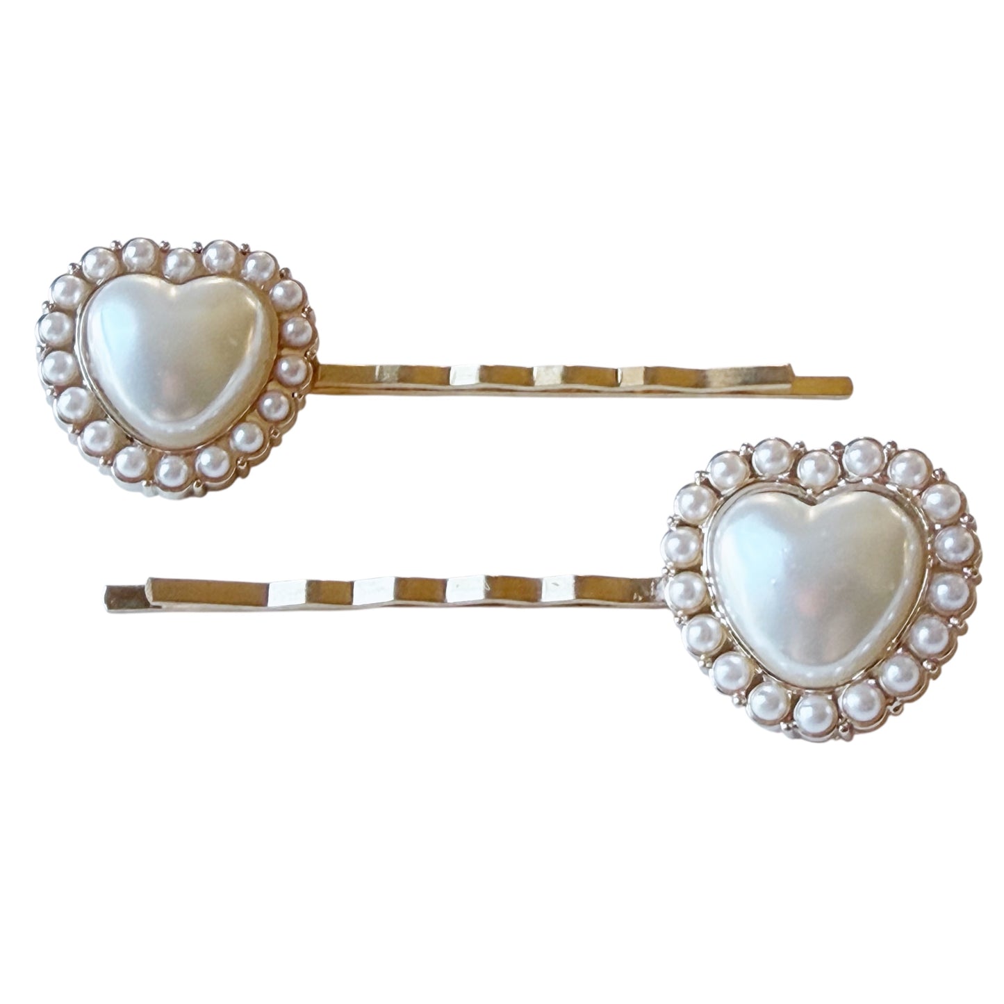 Pearl Heart Hair Pin Set – Romantic Vintage Hair Clips
