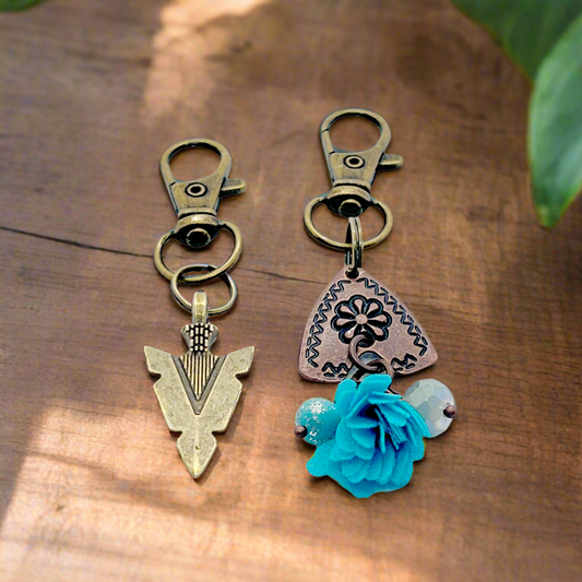 Western Purse Keychain Charm