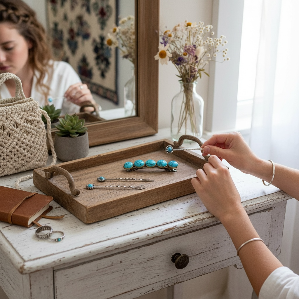 Western Hair Bestsellers Set – Turquoise Hair Pins & Barrettes Be Grace Be Love Boutique