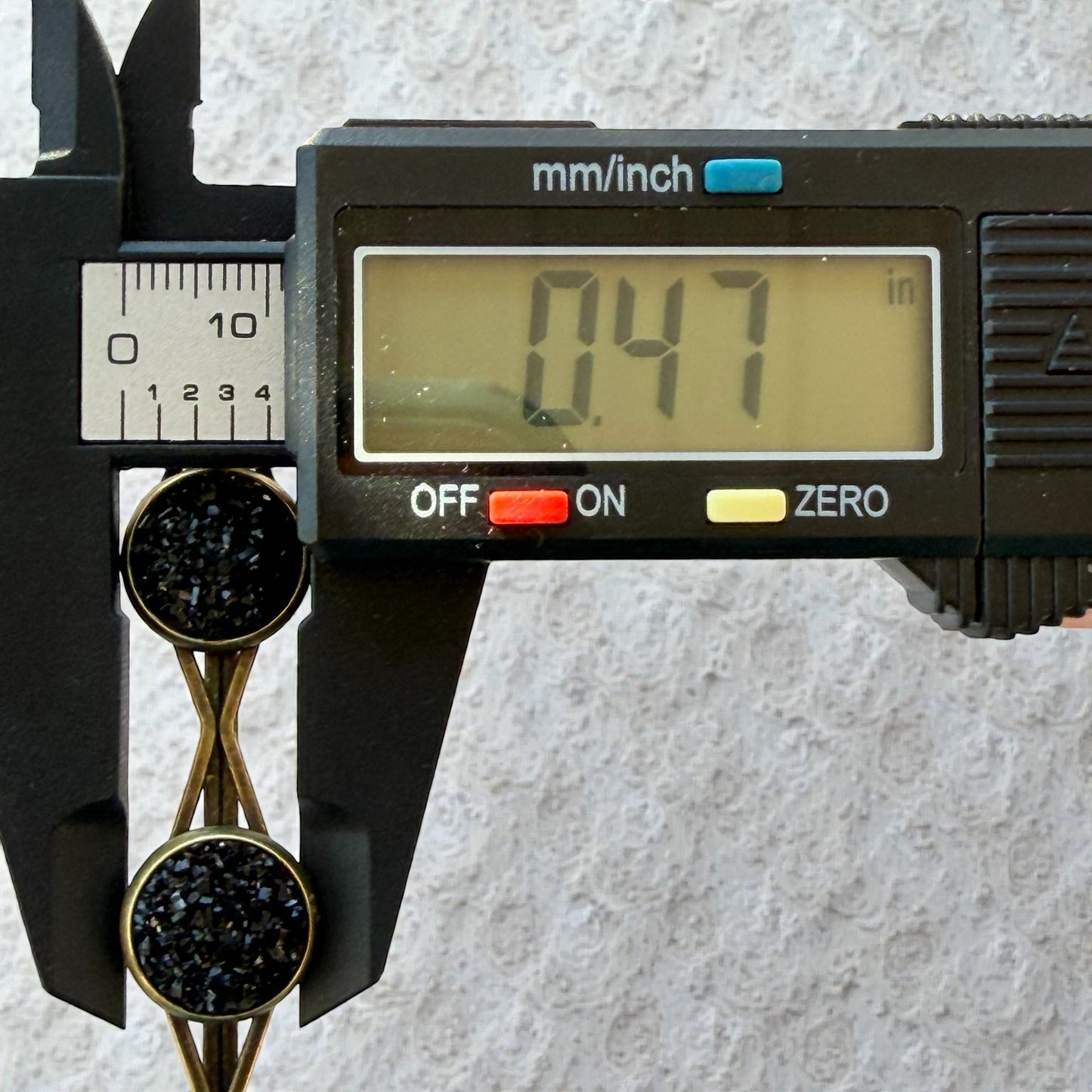 Black Druzy Hair Pins – Sparkly Bronze Bobby Pin Set for Women