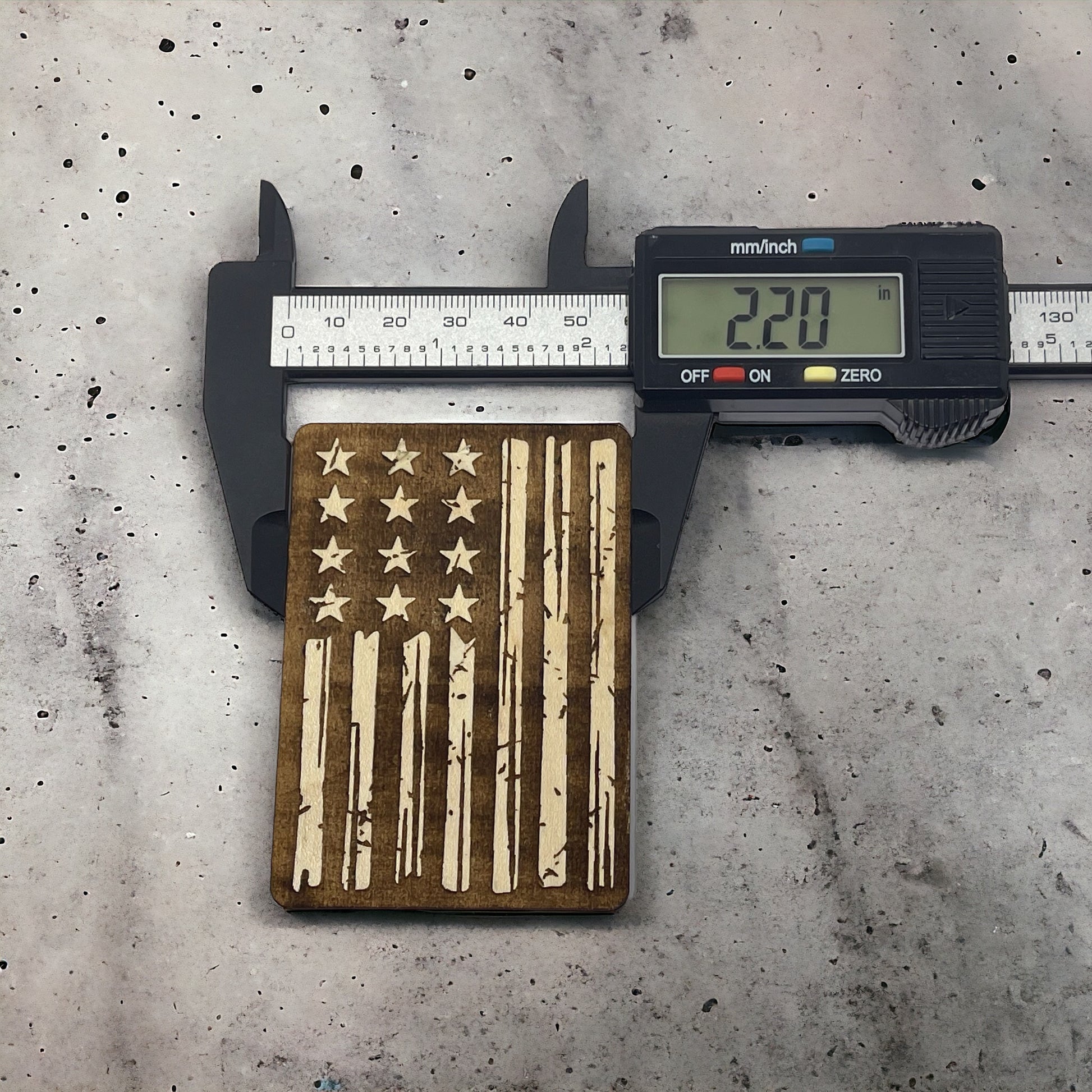 USA Flag Magnet for Home Work School Office, Patriotic Decor Gift, United States Flag Paintable Magnet, US Stars and Stripes Wood Decoration