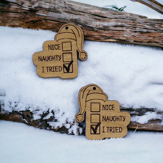 Christmas Earring Blank, Wood Jewelry Findings, Wholesale Earring, Bulk Earring Parts, Finished Wood Dangle Earring, Santa Hat Earring Blank