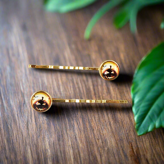 Halloween Pumpkin Hair Pins