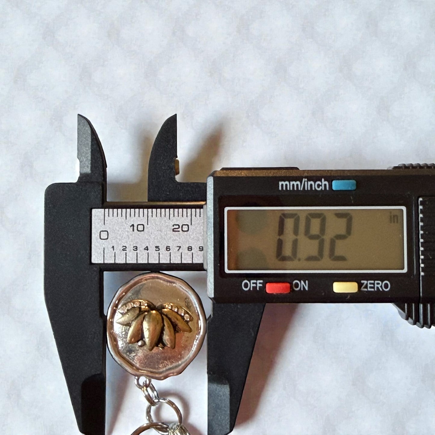 Just Breathe Lotus Purse Charm – Silver Bag Clip Keychain