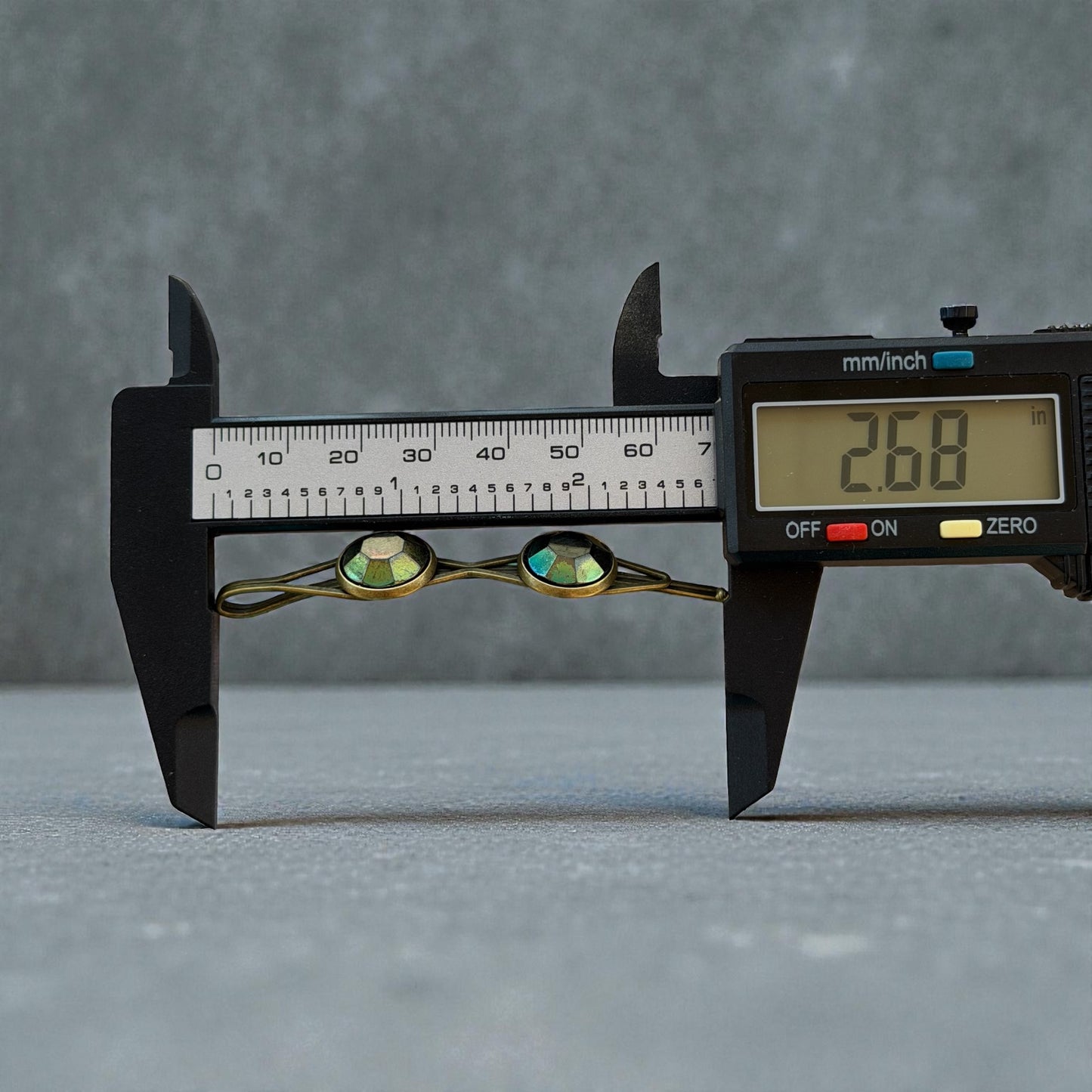 Rainbow Iridescent Bronze Hair Pins – Gem Bobby Pin Set for Women