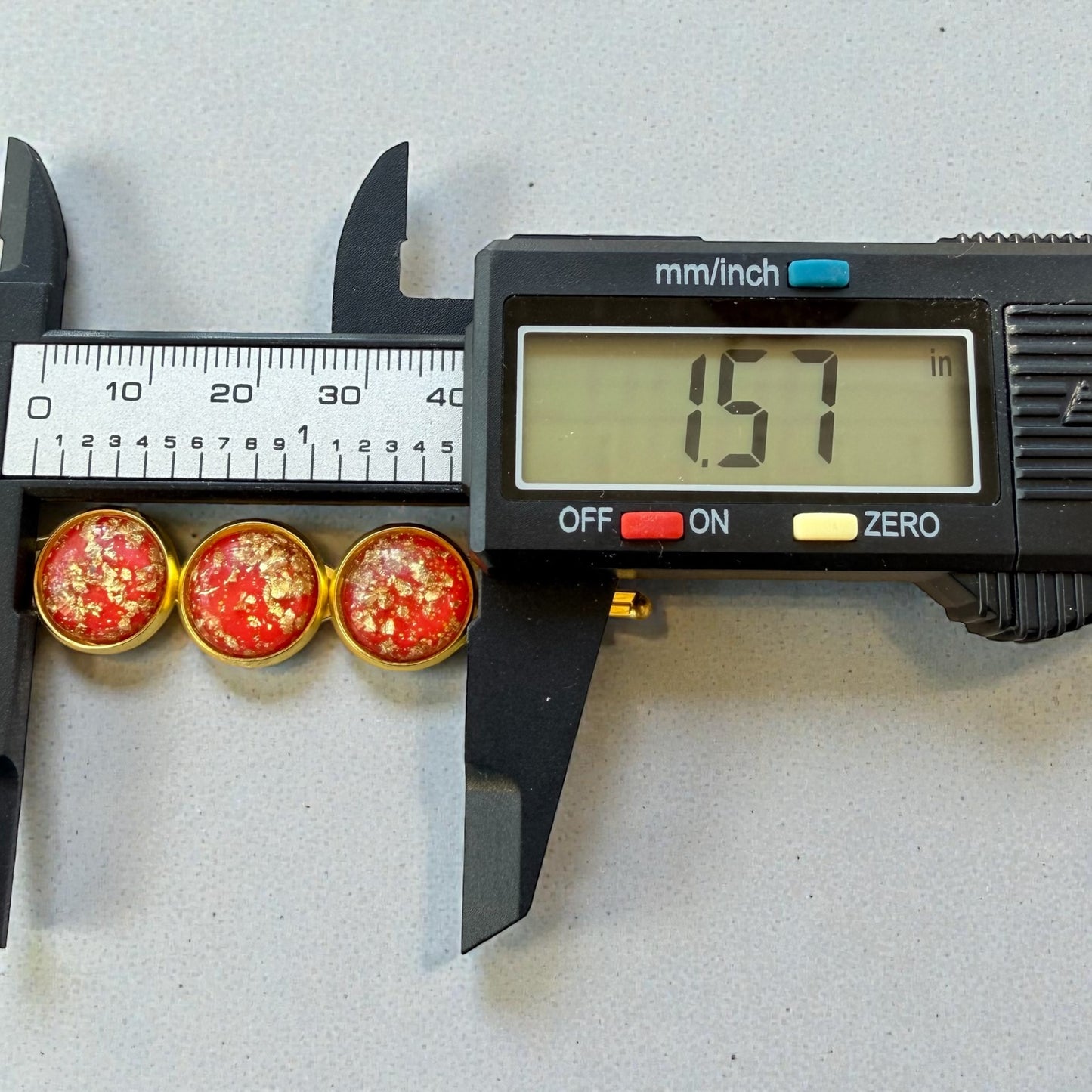 Red & Gold Glitter Hair Pins – Gold Bobby Pin Set for Women & Teens