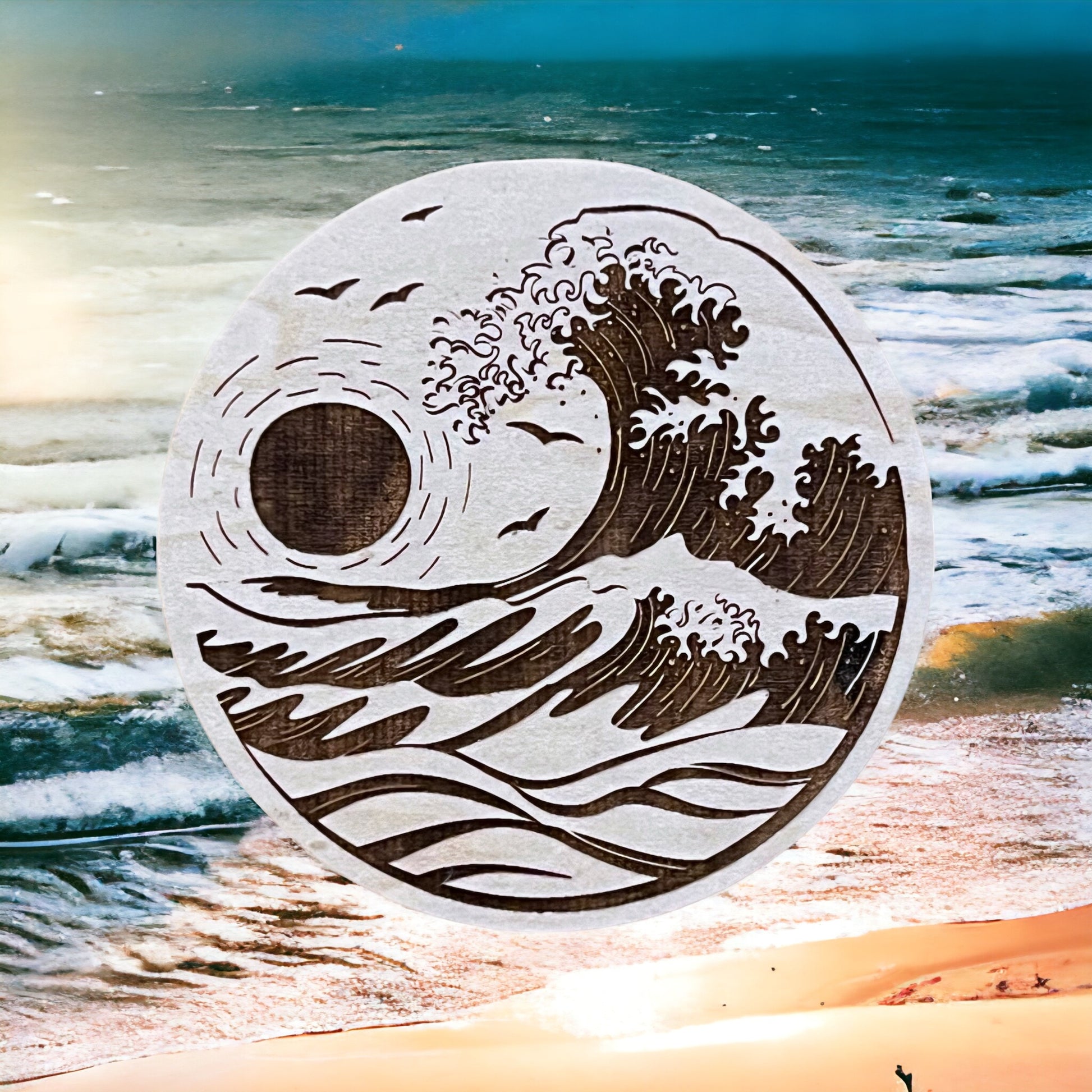 Ocean Wave Magnet – Japanese-Inspired Coastal Decor for Beach Lovers