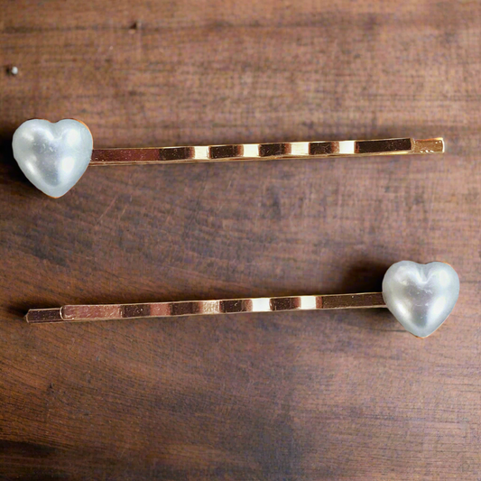 Alfileres de pelo de corazón azul, alfiler de pelo del día de San Valentín, alfiler de pelo de mujer, alfiler de pelo lindo, alfiler de pelo decorativo, alfileres de pelo de corazón de perla, alfileres de pelo de niñas