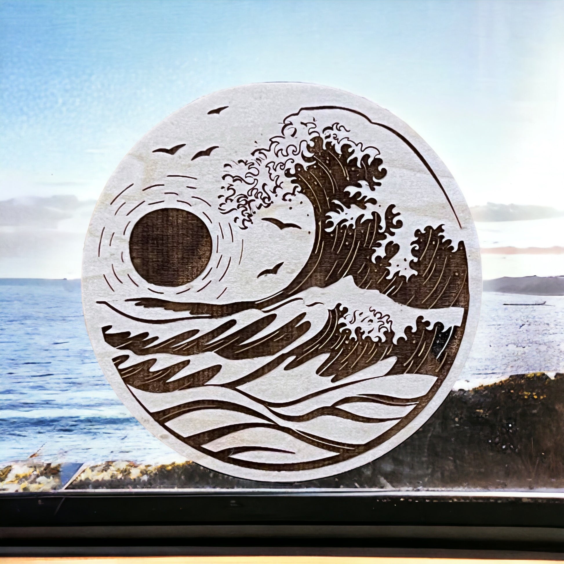 Ocean Wave Magnet – Japanese-Inspired Coastal Decor for Beach Lovers