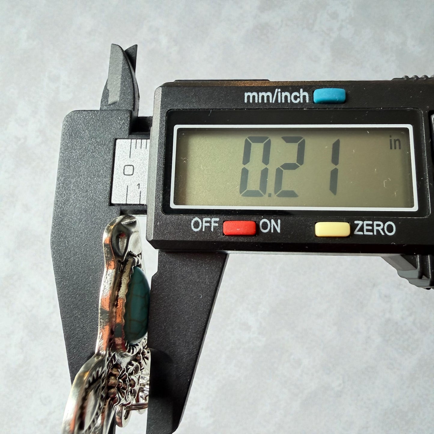 Turquoise Cow Head Purse Charm – Boho Western Keychain