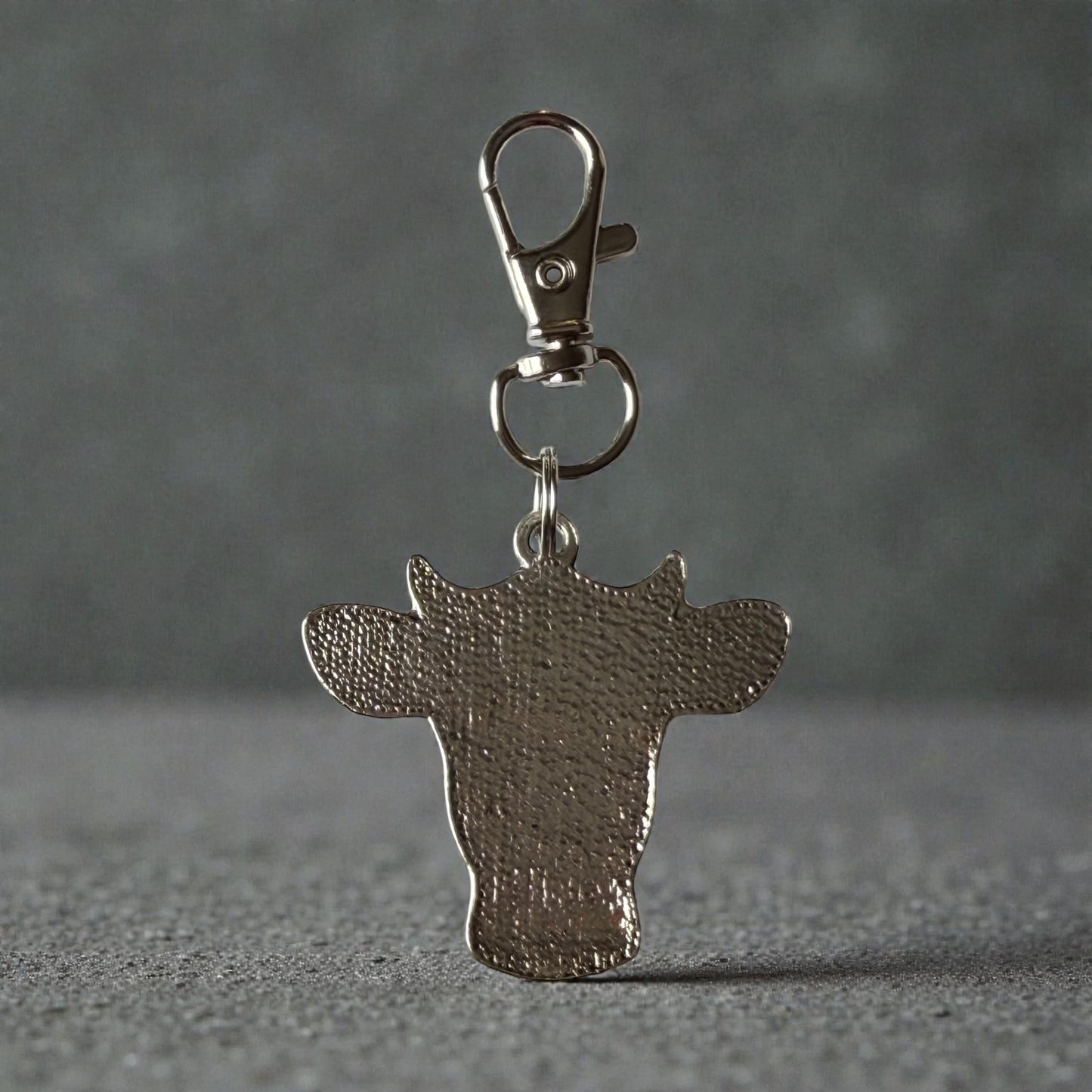 Turquoise Cow Head Purse Charm – Boho Western Keychain