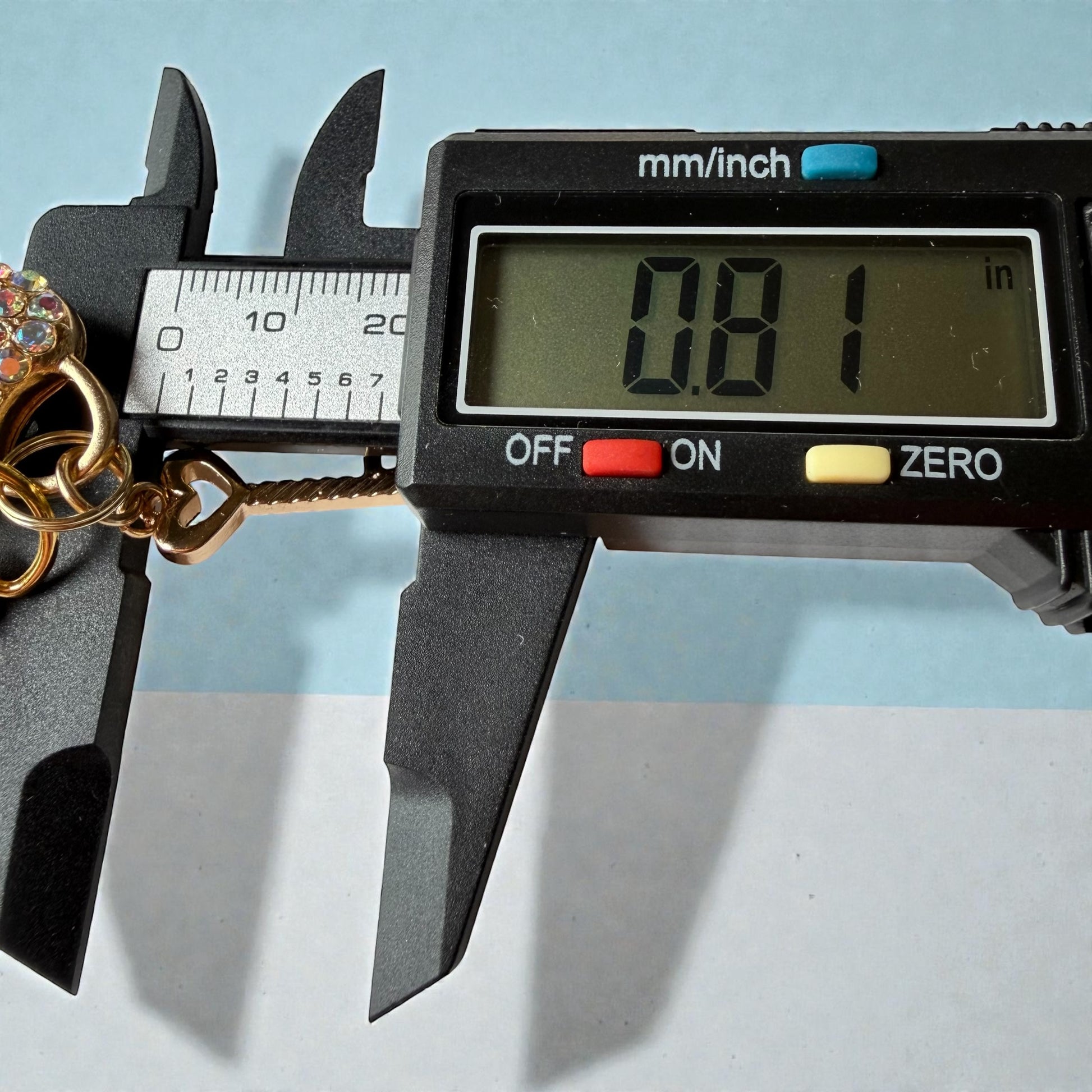 Heart Lock & Key Purse Charm – Sparkly Gold Bag Keychain - Be Grace Be Love Boutique