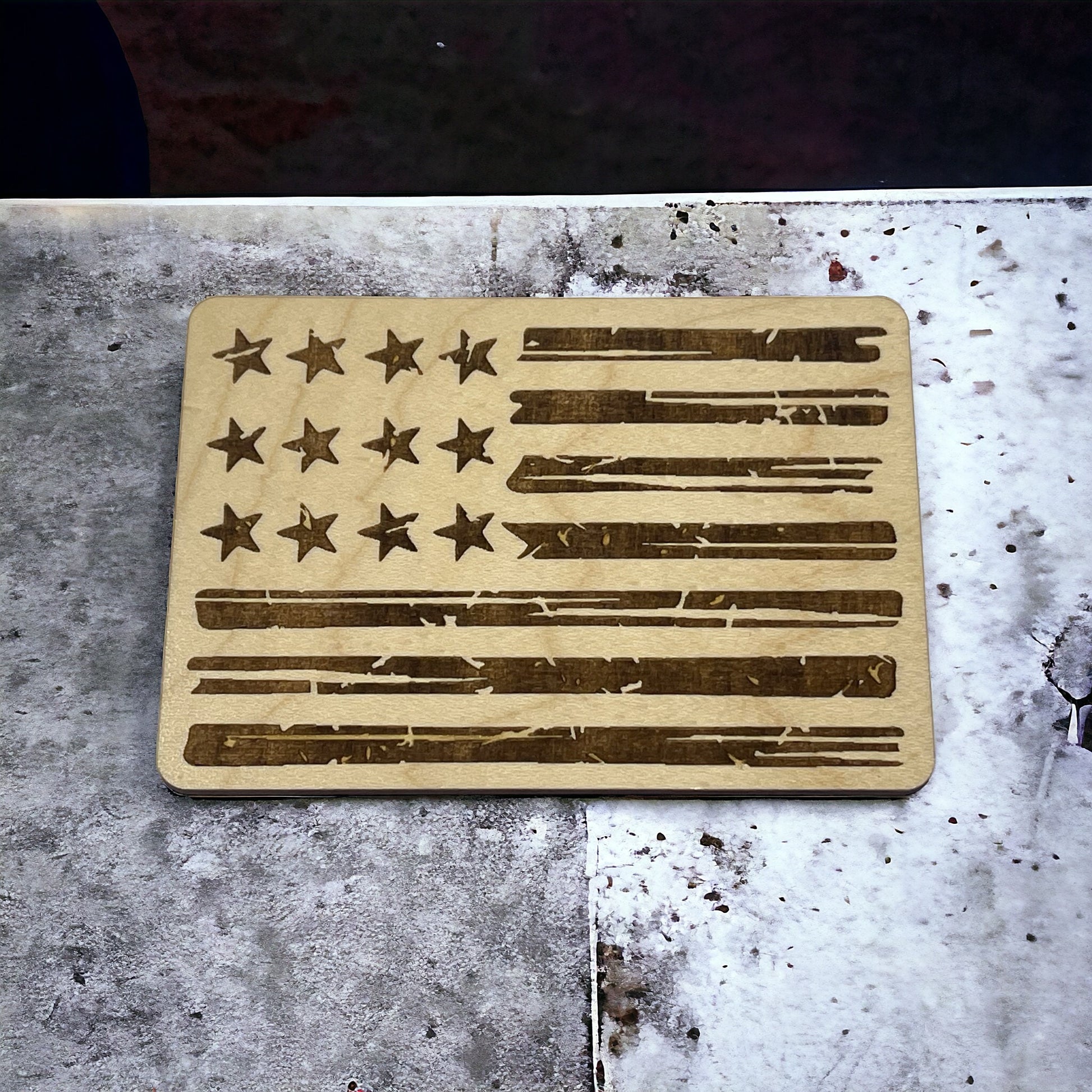 Rustic American Flag Magnet – Patriotic Farmhouse Decor