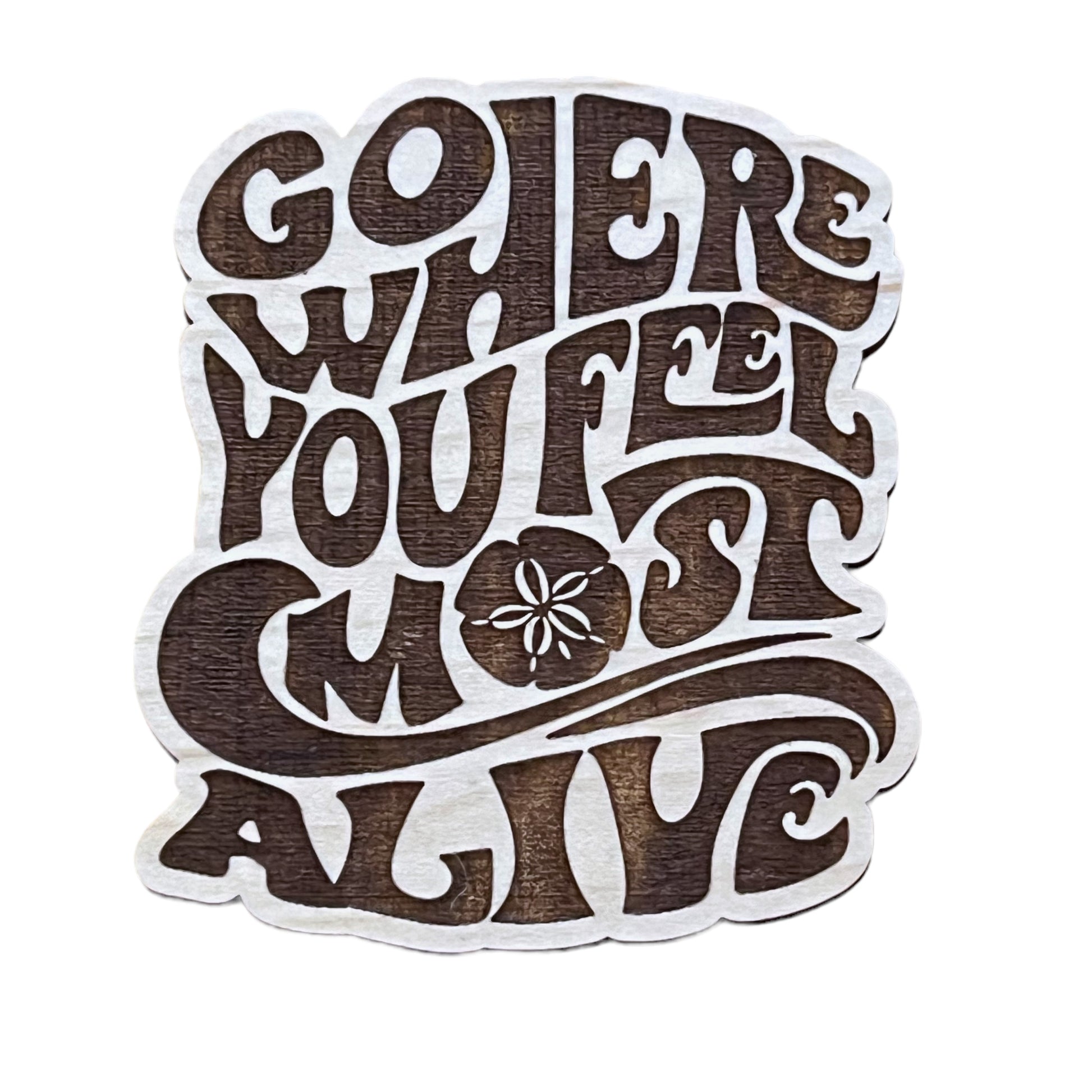 Go Where You Feel Most Alive Magnet – Inspirational Boho Coastal Decor