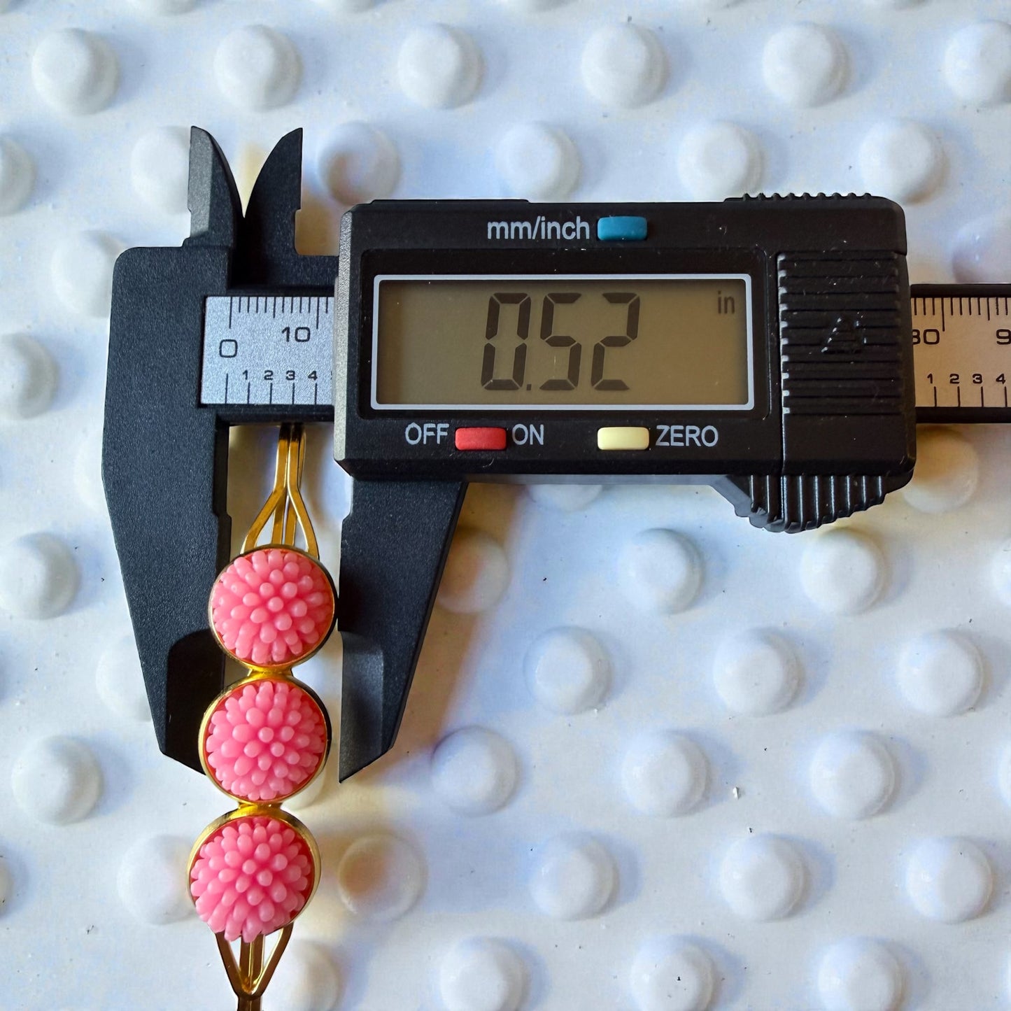 Pastel Pom Pom Flower Hair Pins – Pink Mint Peach Gold Bobby Pins