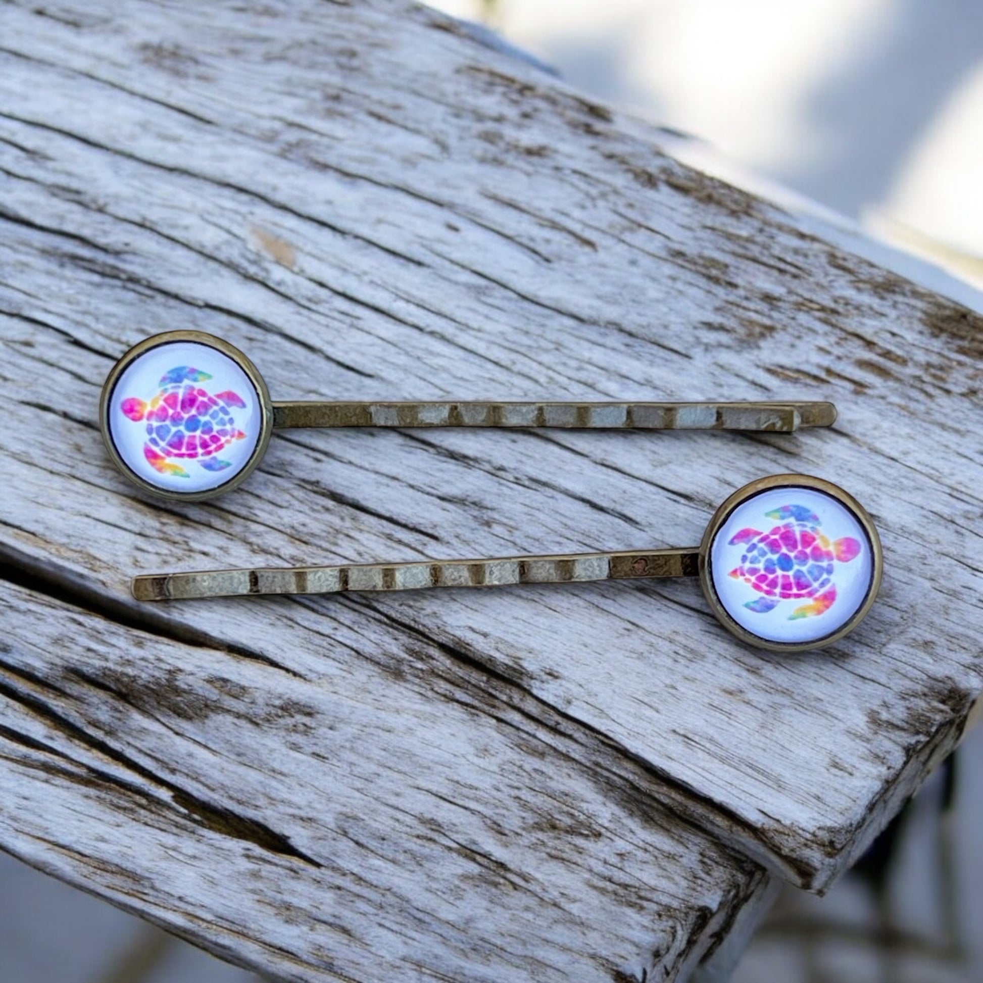 Sea Turtle Hair Pins – Set of 2 Ocean-Inspired Accessories