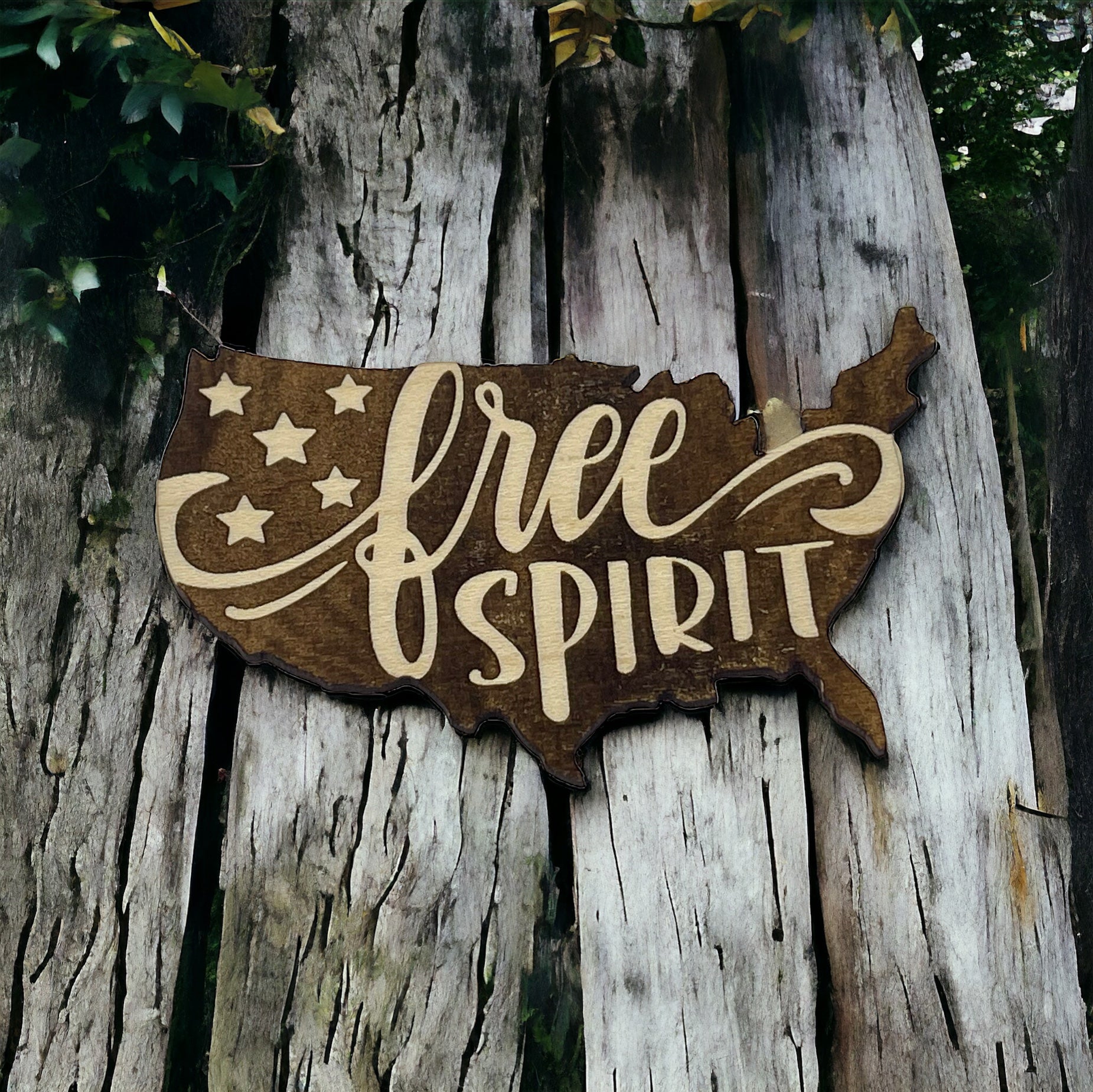 USA Free Spirit Flag Magnets for Home Work School Office, Patriotic Decor Gifts, United States Paintable Magnet, US Freedom Patriot Wood Decoration